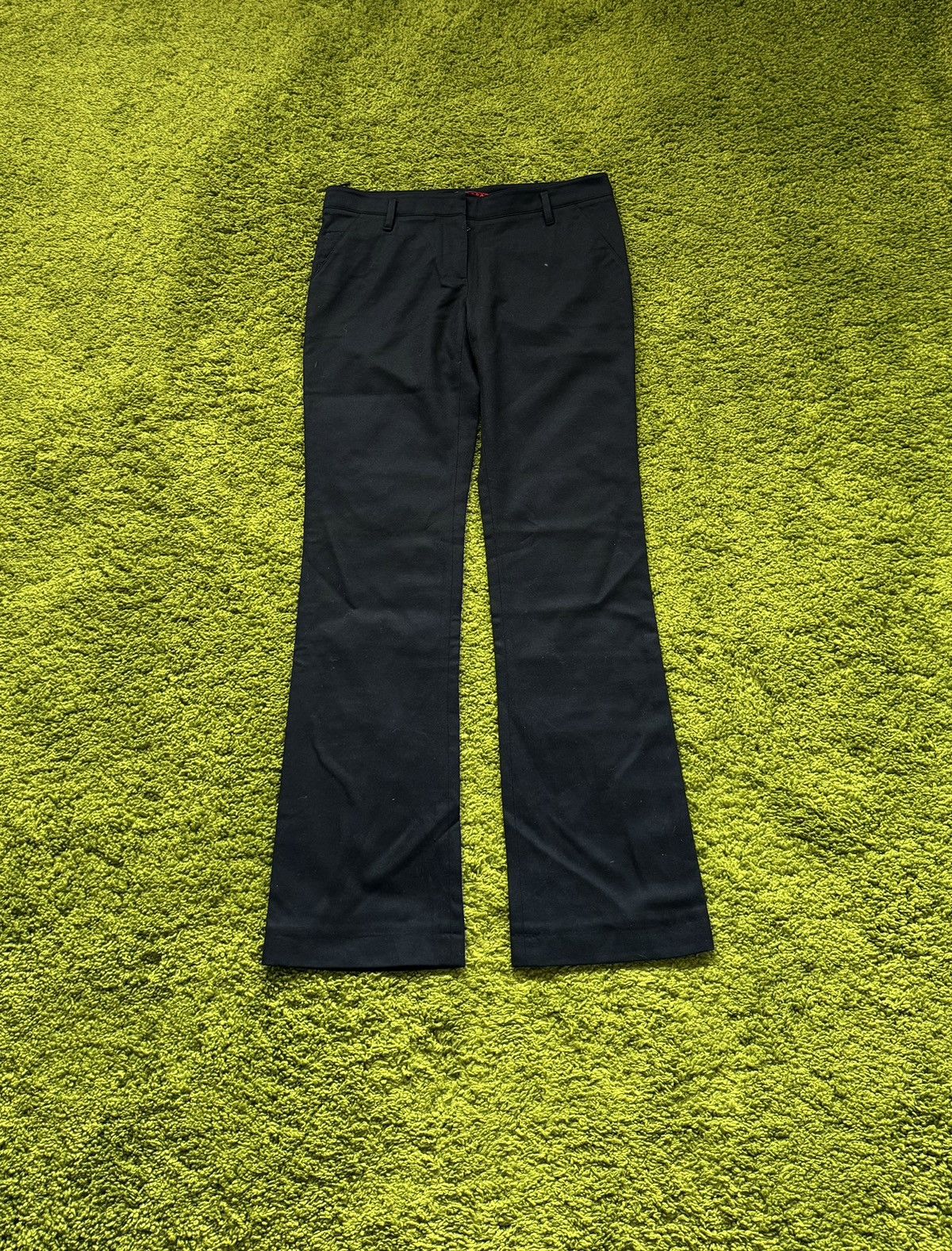 Prada black wool pants