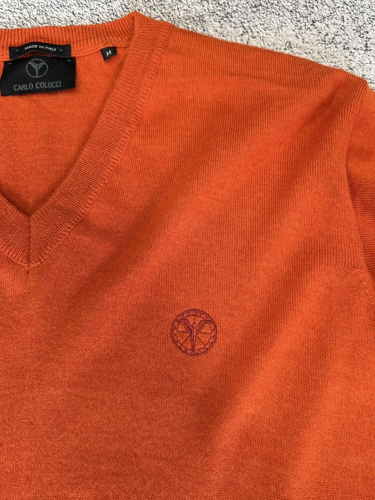 Carlo Colucci Carlo Colucci Wool Sweater V Neck Italy Knit Pullover M Men Size US M / EU 48-50 / 2 - 7 Thumbnail