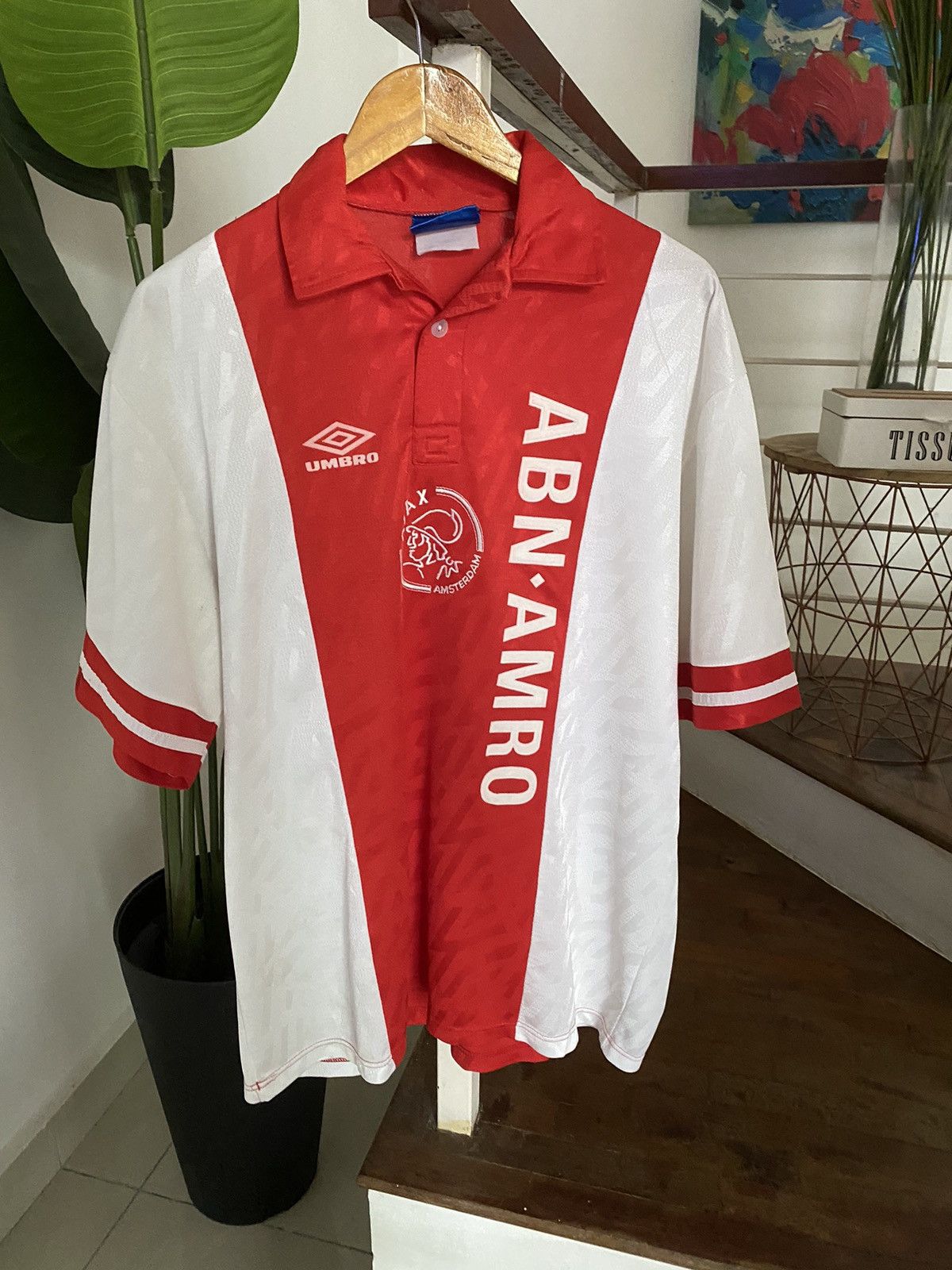 Umbro Vintage MADE IN ENGLAND AJAX 1993-1994 umbro Jersey Soccer Size US L / EU 52-54 / 3 - 3 Thumbnail