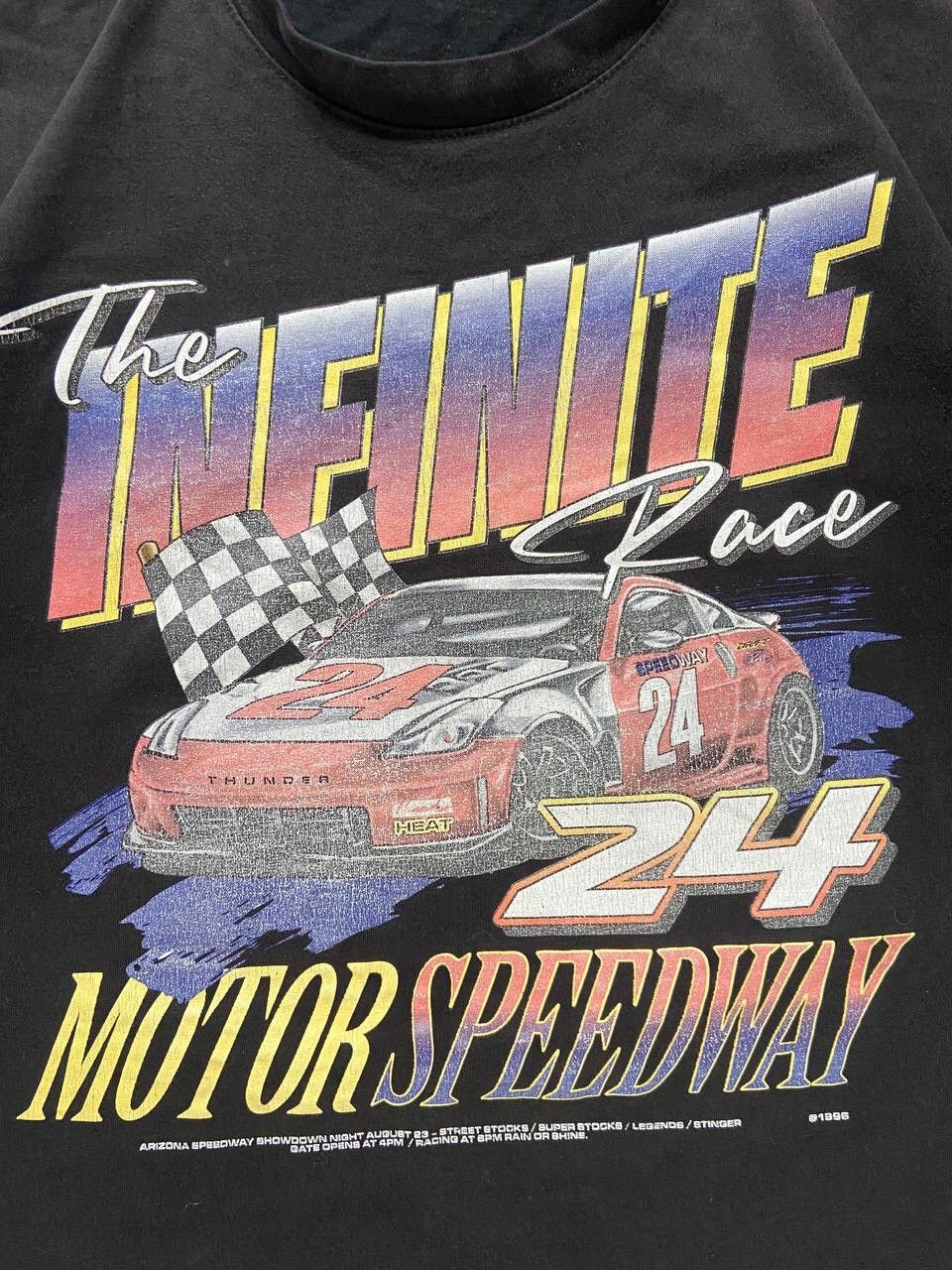Chase Authentics × NASCAR × Vintage Vintage 1996 FSBN The Infinite Race Motor SpeedWay T-Shirt Size US XL / EU 56 / 4 - 3 Thumbnail