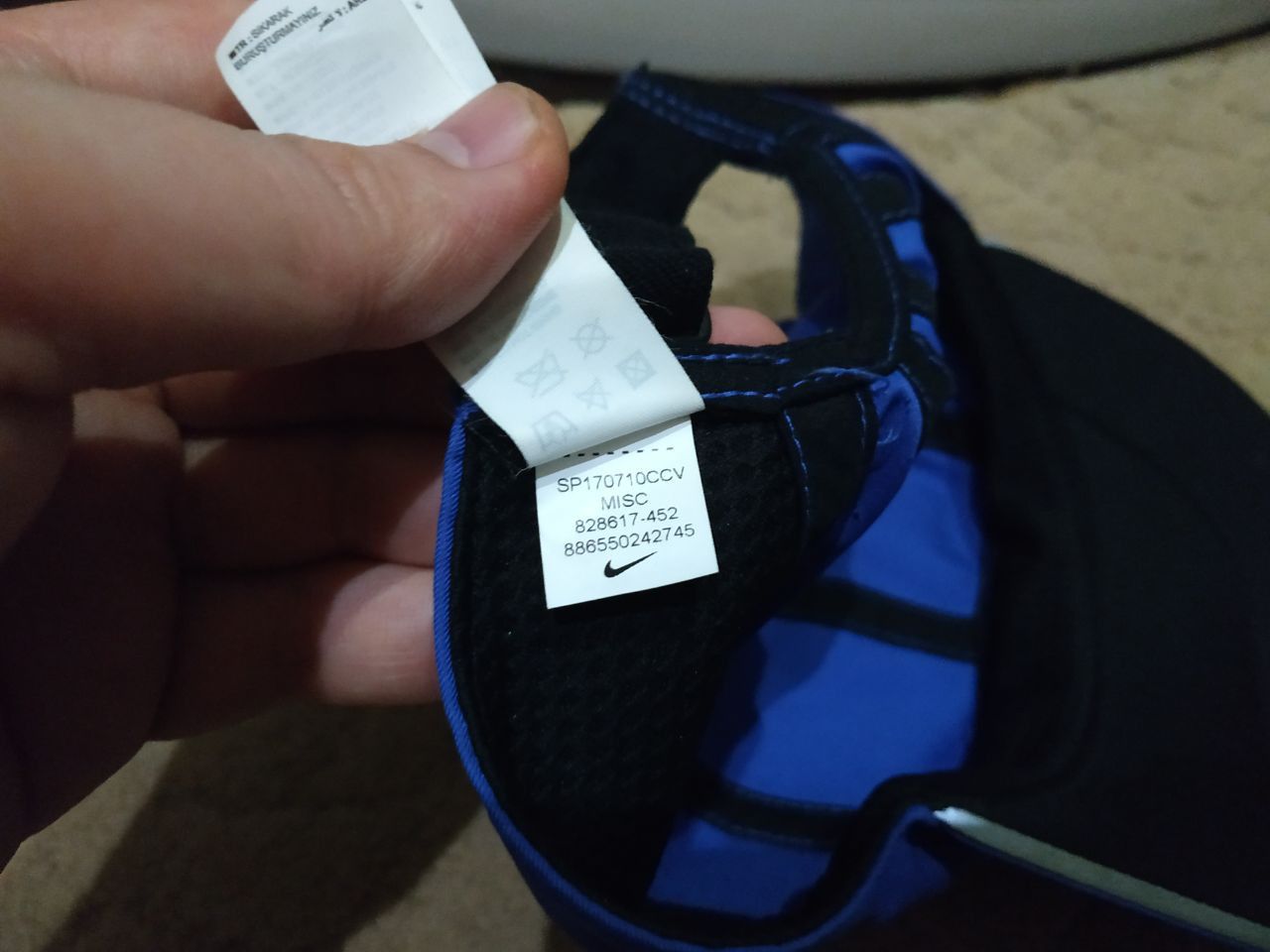 Nike Nike Tailwind Dri-FIT Running Cap Blue 5-Panel Hat Size ONE SIZE - 10 Thumbnail