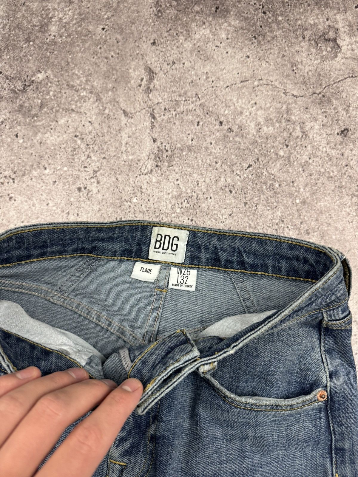 Bdg BDG Flared Patchwork Japanesse Y2K Jeans Low Rise Size 26" / US 2 / IT 38 - 6 Thumbnail