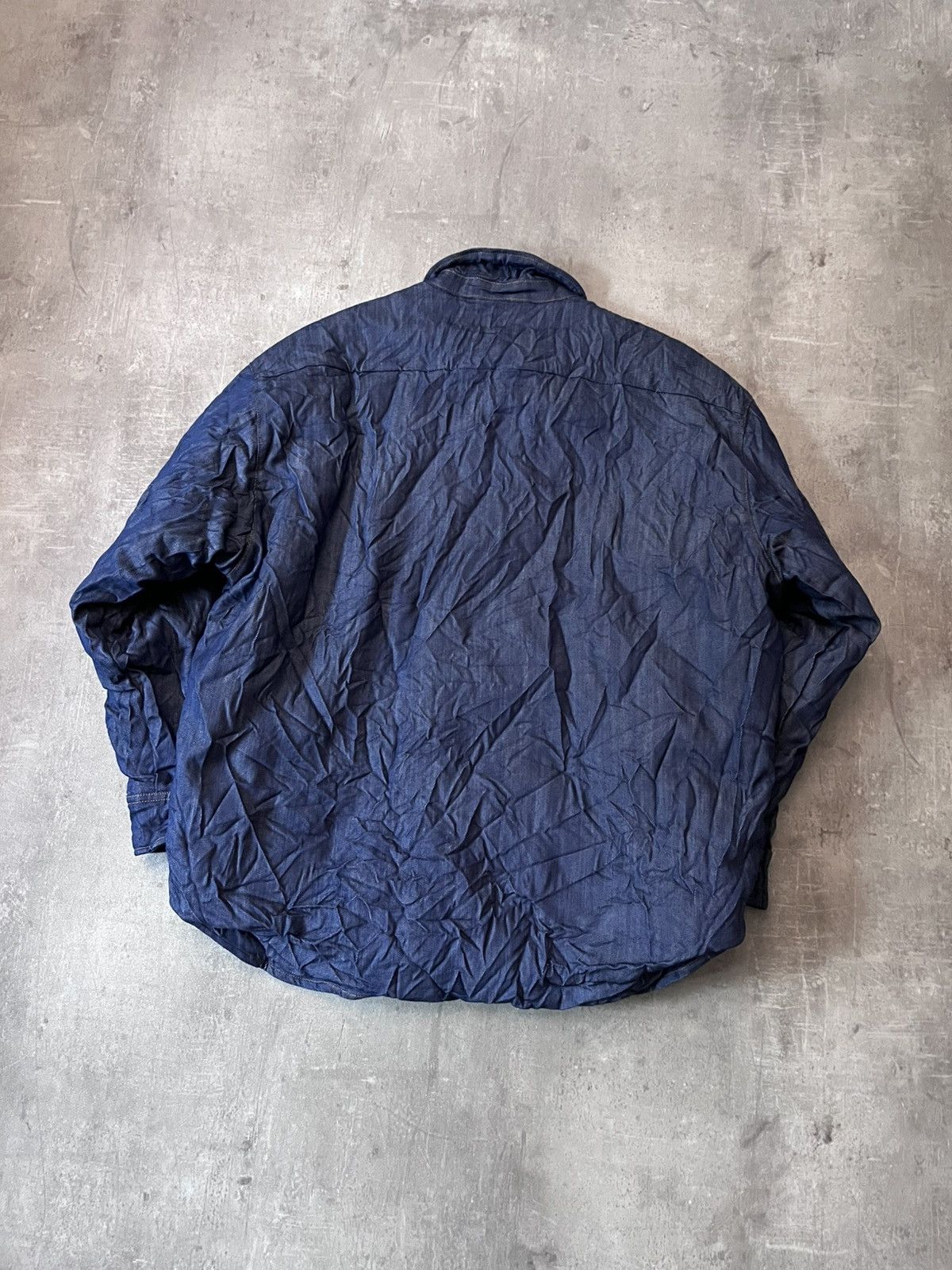 Acne Studios Acne Studios Crinkled Denim Sample jacket overshirt Size US S / EU 44-46 / 1 - 8 Thumbnail