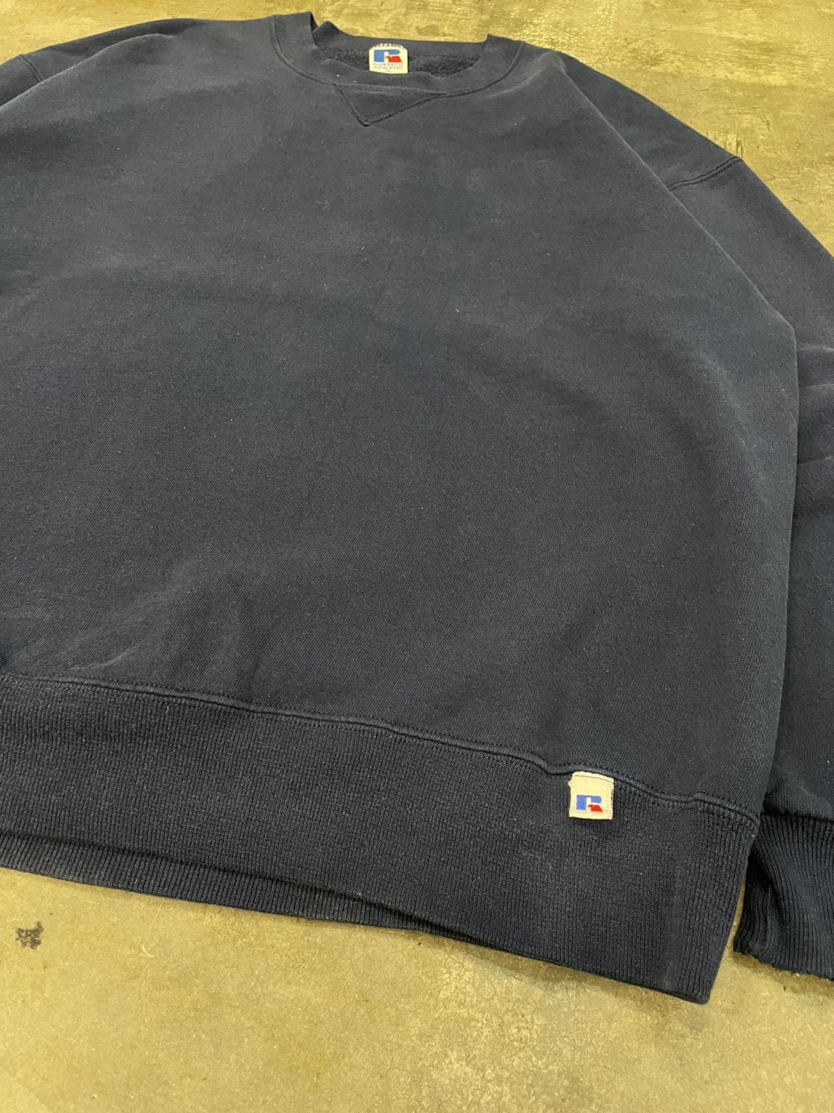 Russell Athletic Vintage Russel Navy Blue Sweatshirts Size US XL / EU 56 / 4 - 2 Thumbnail