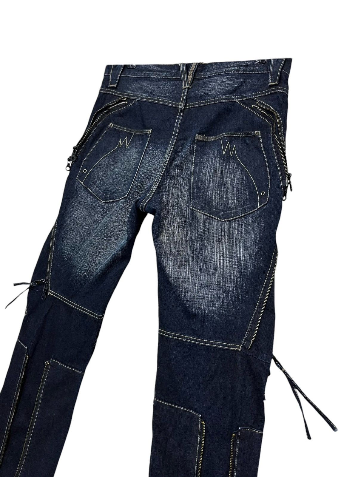 PPFM 🔥FYE🔥PPFM Punk Bondage Multi-zipper Double Flap Bush Pants Size US 31 - 8 Thumbnail