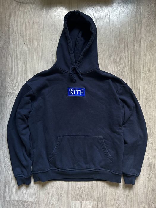 Kith Kith Hebrew Script Hanukkah Hoodie Nocturnal Size Large | Grailed