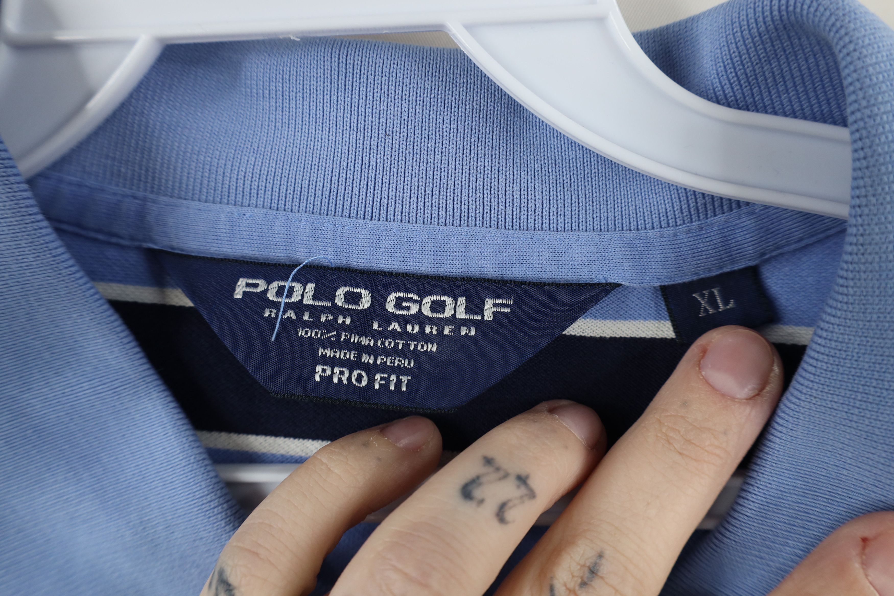 Ralph Lauren Polo Golf Ralph Lauren Striped Color Block Knit Polo Shirt Size US XL / EU 56 / 4 - 11 Thumbnail