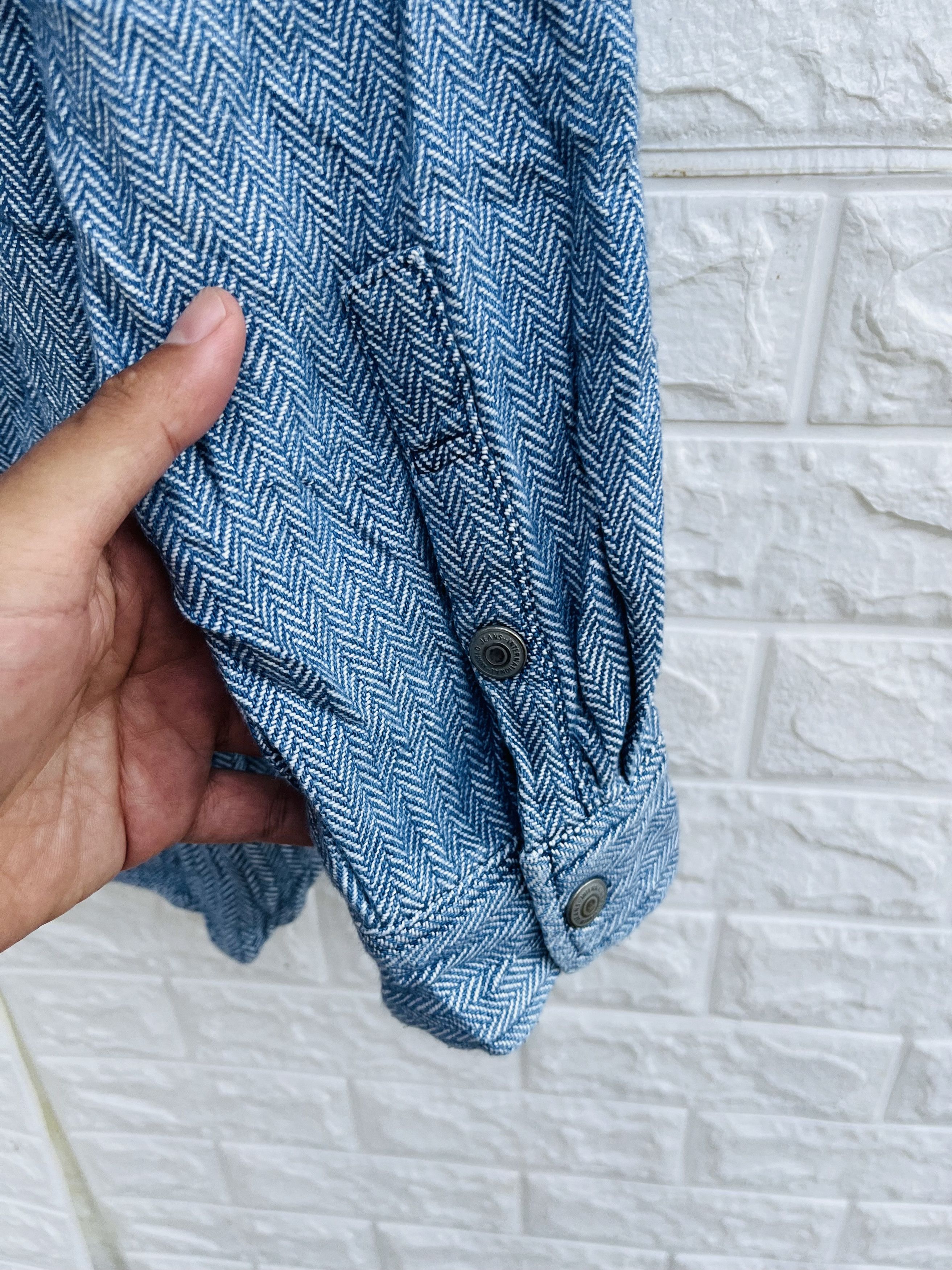 Japanese Brand × Vintage Vintage Blue Way Haringbone Japanese Designer Fashion Style Size US XL / EU 56 / 4 - 9 Thumbnail