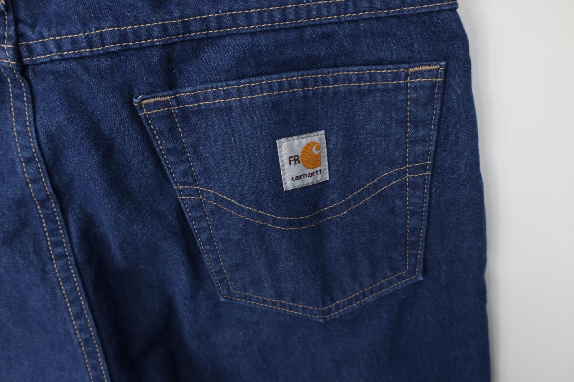 Carhartt Carhartt FR Resistant Workwear Wide Leg Denim Jeans USA Size US 36 / EU 52 - 15 Thumbnail
