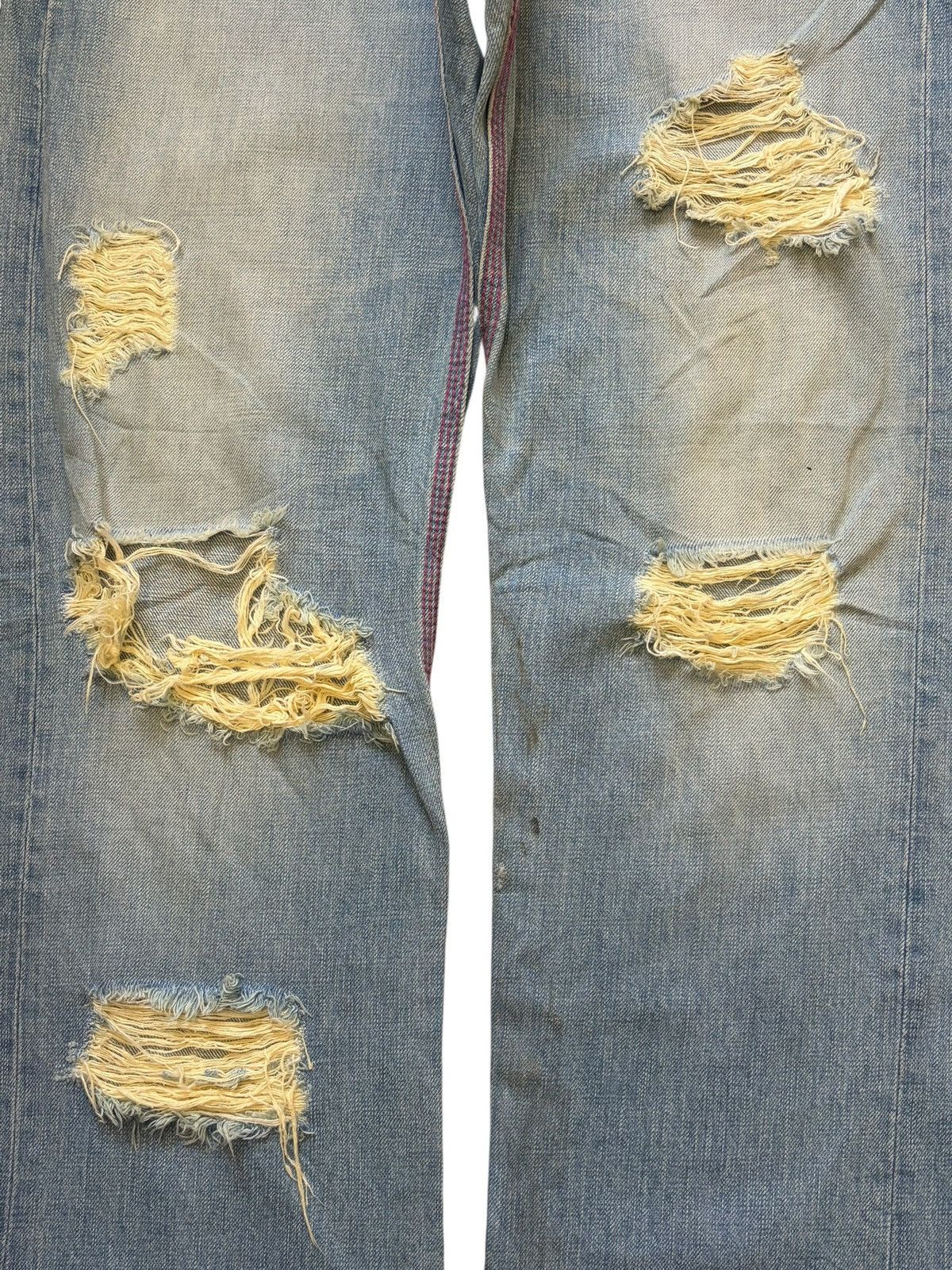 Fubu Vintage Japanese Brand Faded Wash Distress Baggy Jeans Size US 32 / EU 48 - 3 Thumbnail
