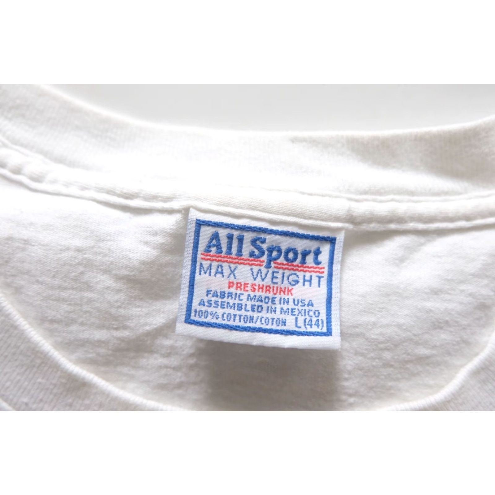 Native VINTAGE All Sport T-Shirt Mens L White 100% Cotton Oklahoma Native Single Stitch 90s Century Graphic Print Crew Neck Short Sleeve Mens Size US L / EU 52-54 / 3 - 6 Thumbnail