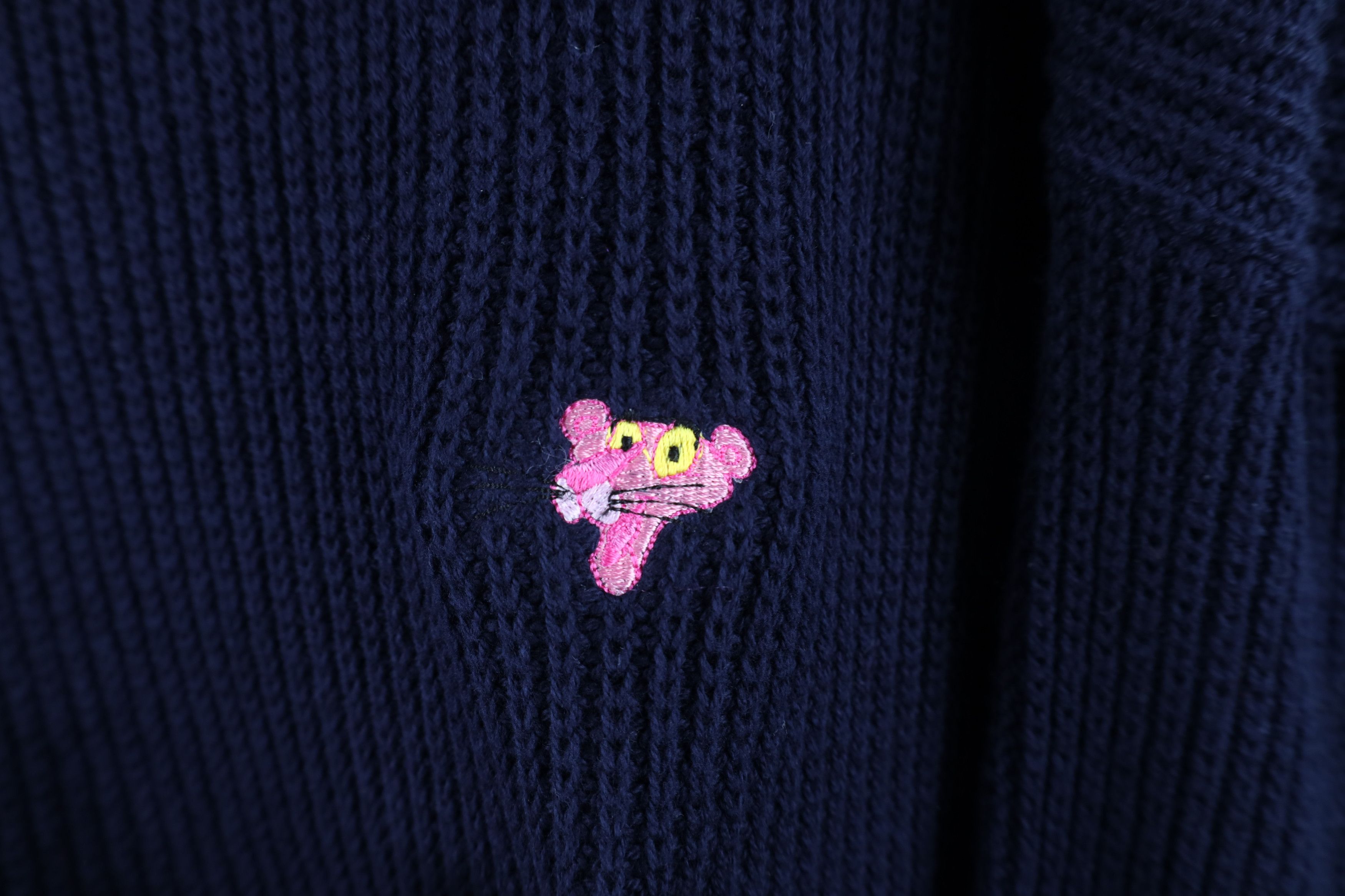 Vintage Vintage 90s Streetwear Pink Panther Ribbed Knit Sweater USA Size US XL / EU 56 / 4 - 4 Thumbnail