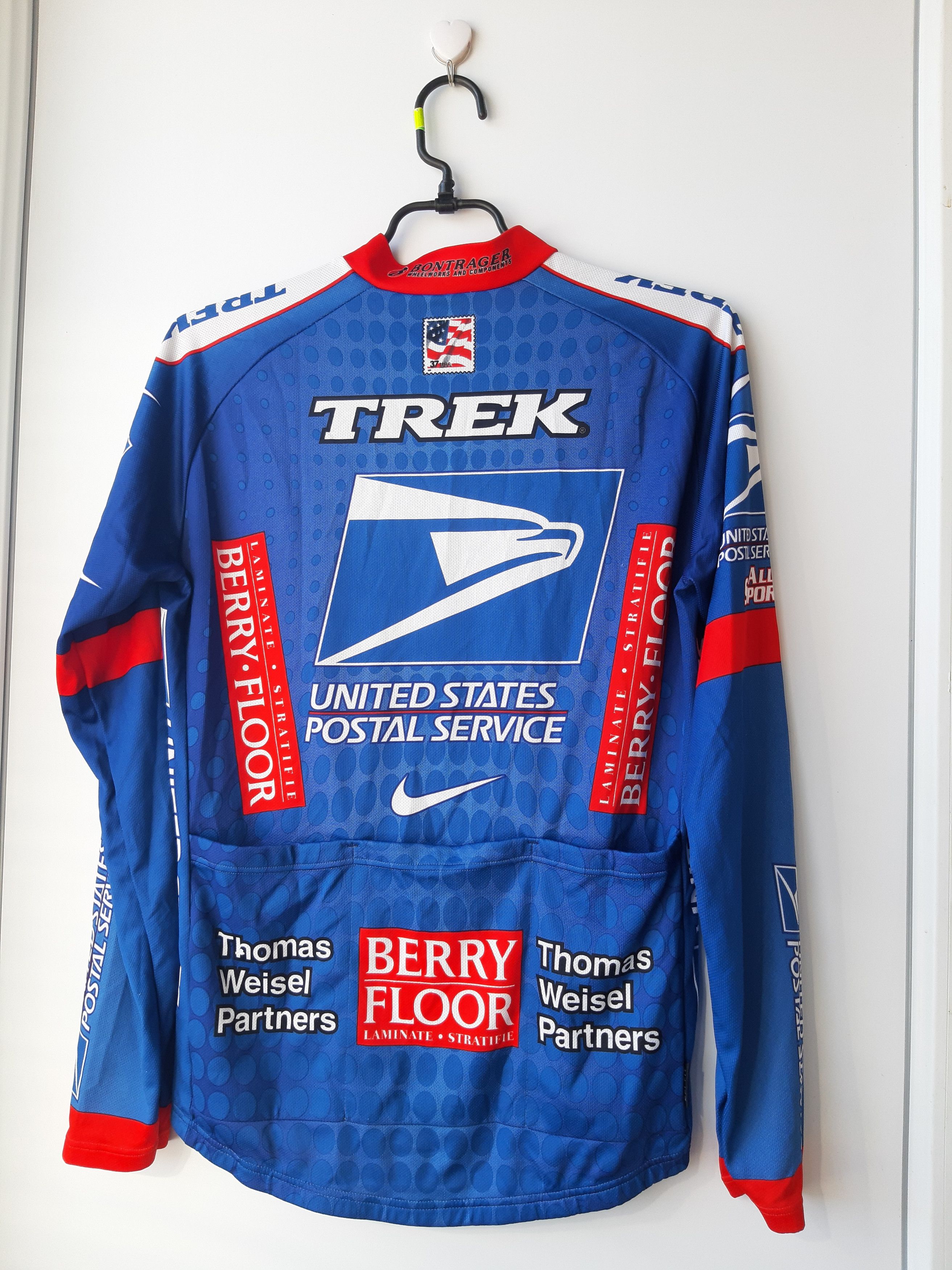 Nike × Vintage USPS Trek Nike mens long sleeve cycling jersey Size US M / EU 48-50 / 2 - 7 Thumbnail