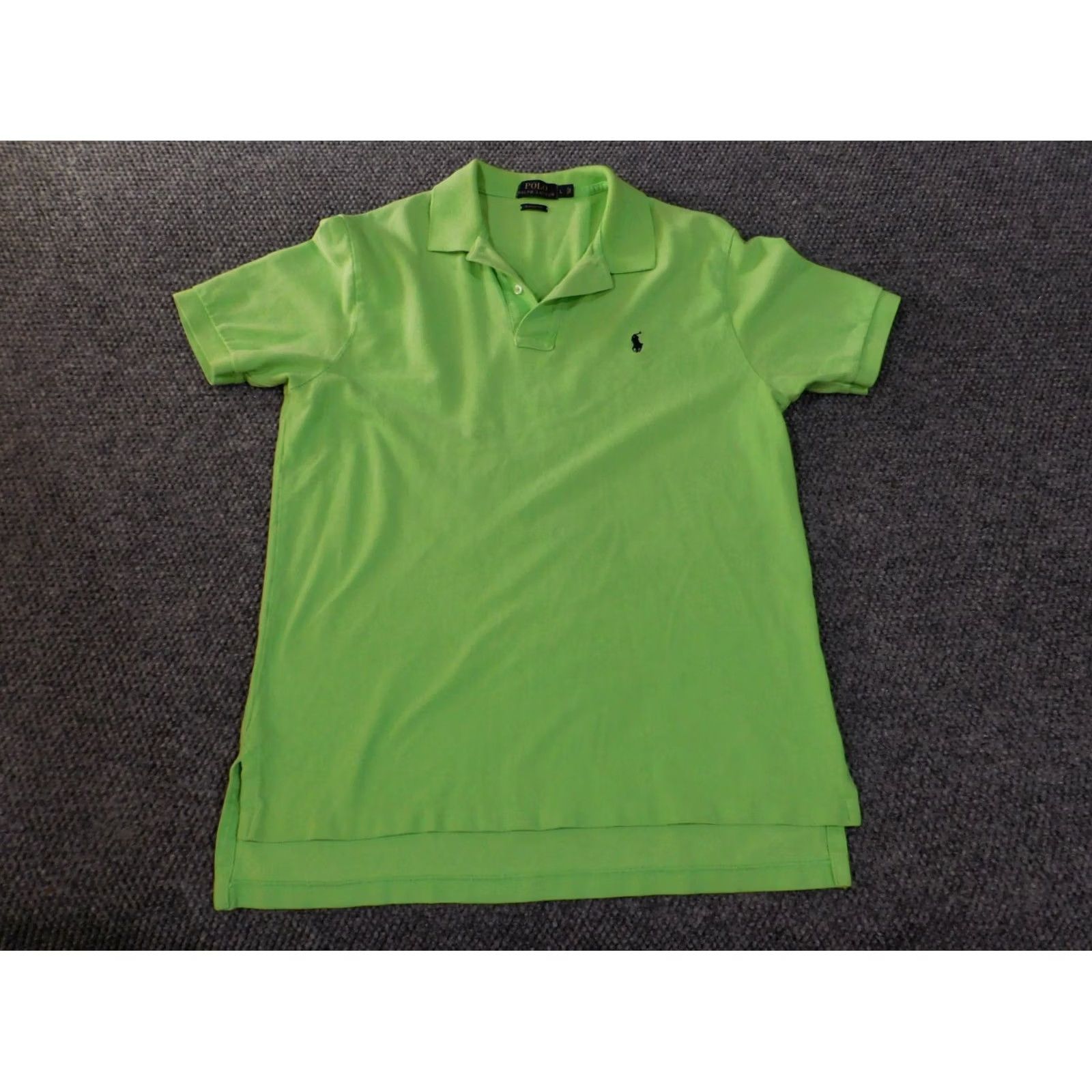 Polo Ralph Lauren Polo Ralph Lauren Shirt Mens L Green Polo Knit Classic Fit Casual Logo Button Collared Short Sleeve Cotton Size US L / EU 52-54 / 3 - 2 Thumbnail