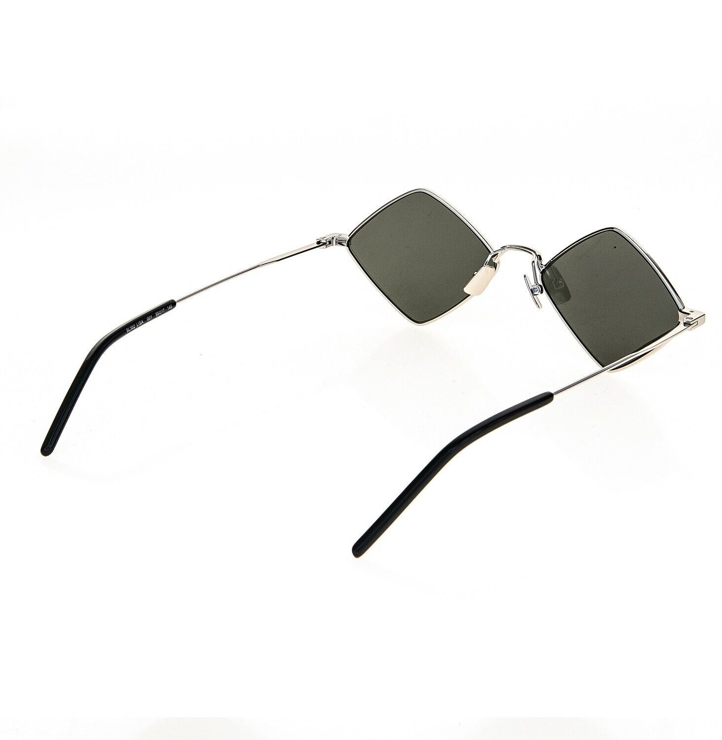 SAINT LAURENT LISA YSL SL302 001 Silver Black Sunglasses 302