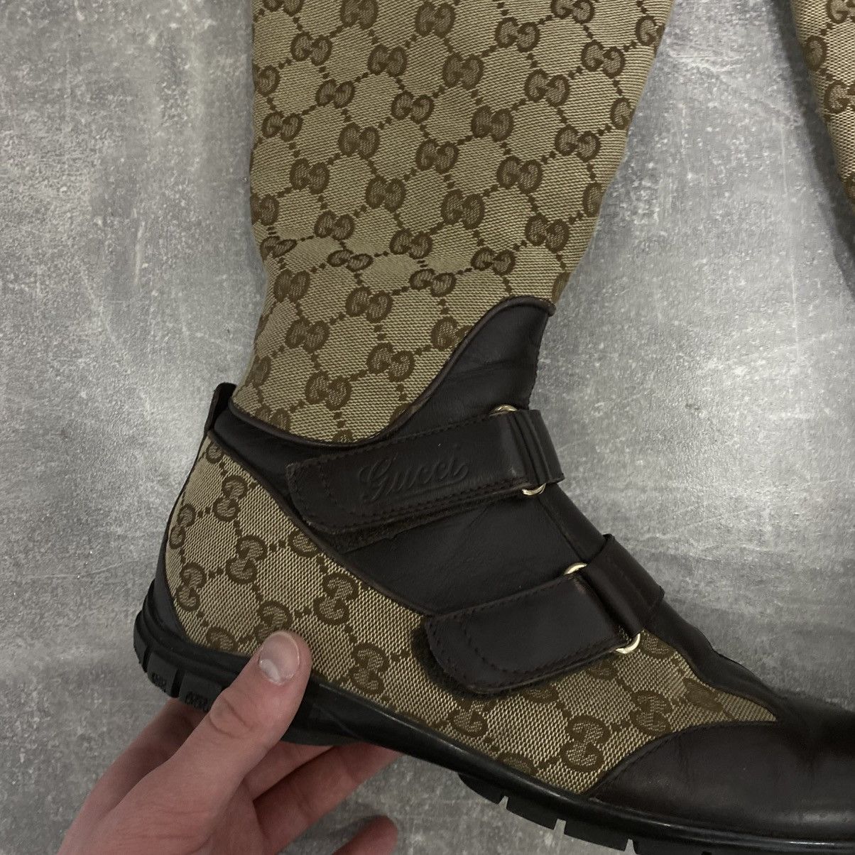 Gucci Vintage Gucci Monogram Canvas Boots High Sneakers Size US 6.5 / IT 36.5 - 5 Thumbnail