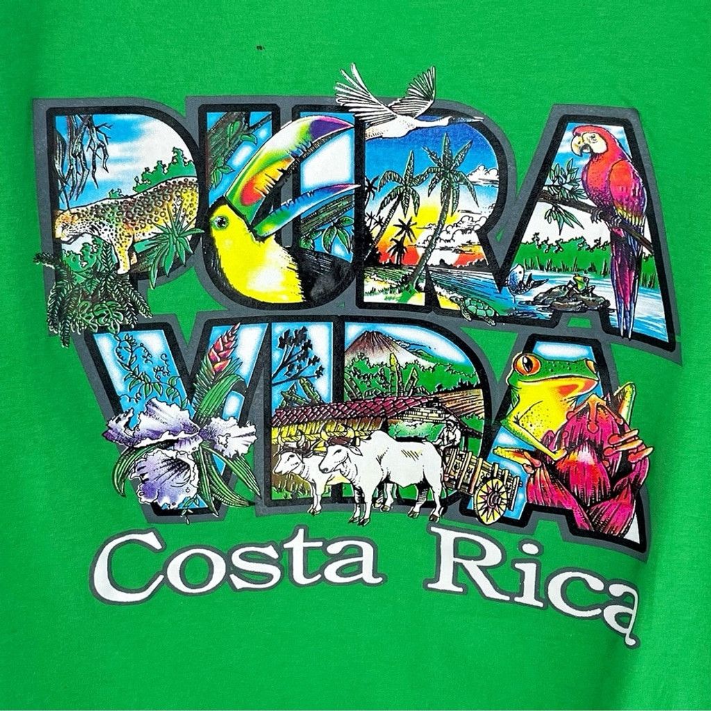 Other PURA VIDA COSTA RICA Men’s Green T-shirt Vivid Nature L-XL Size US L / EU 52-54 / 3 - 3 Thumbnail