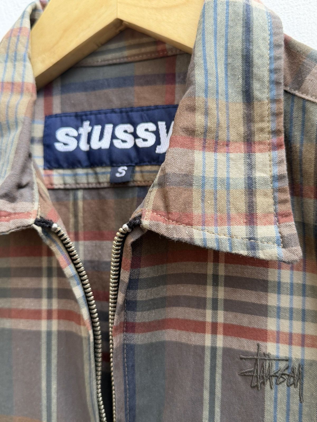 Stussy Vintage Stussy Madras Plaid Zip Jacket Size S / US 4 / IT 40 - 5 Thumbnail