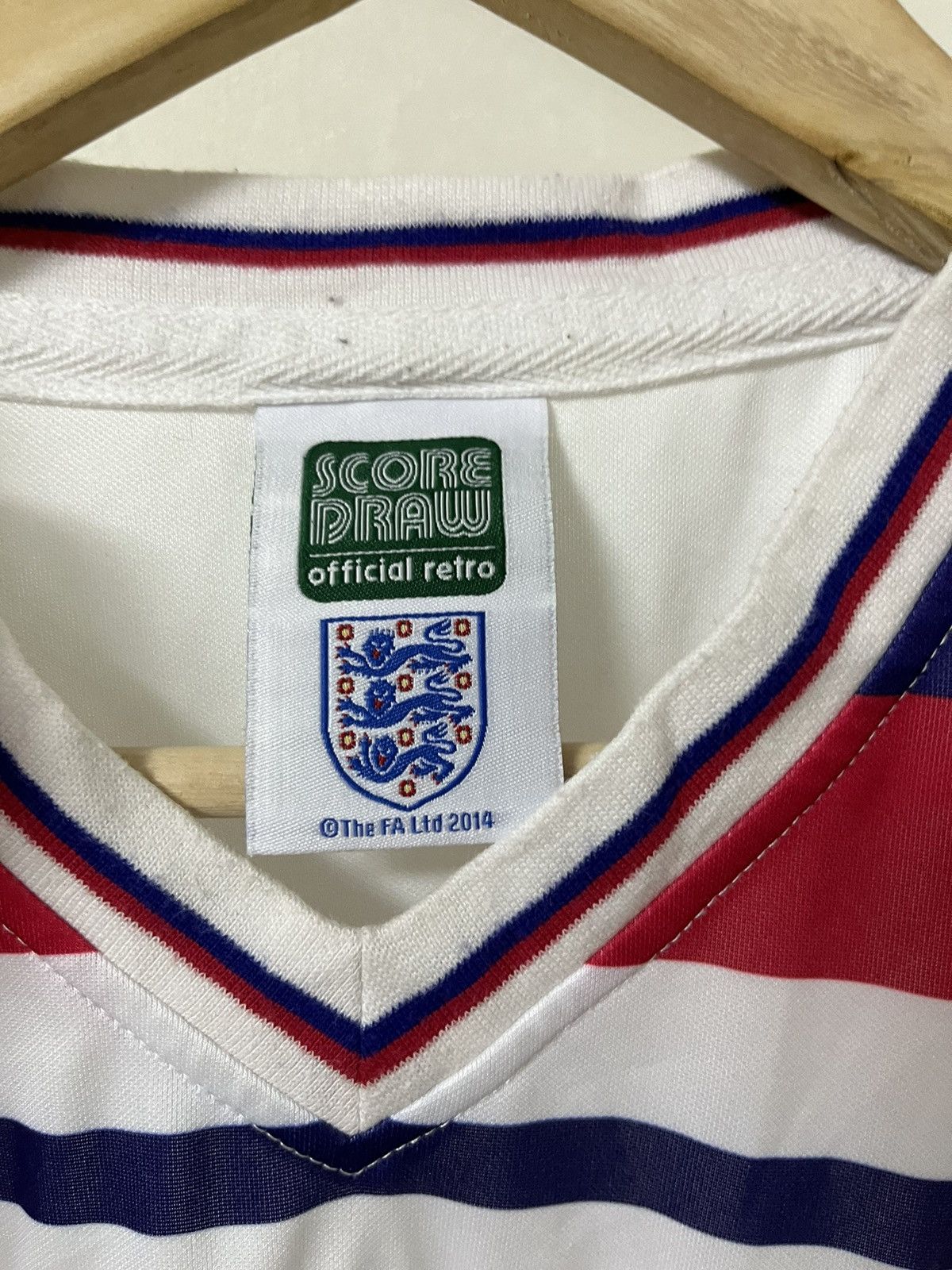 Vintage Score Draw England 1982 Vintage Blokecore Jersey Size US L / EU 52-54 / 3 - 3 Thumbnail