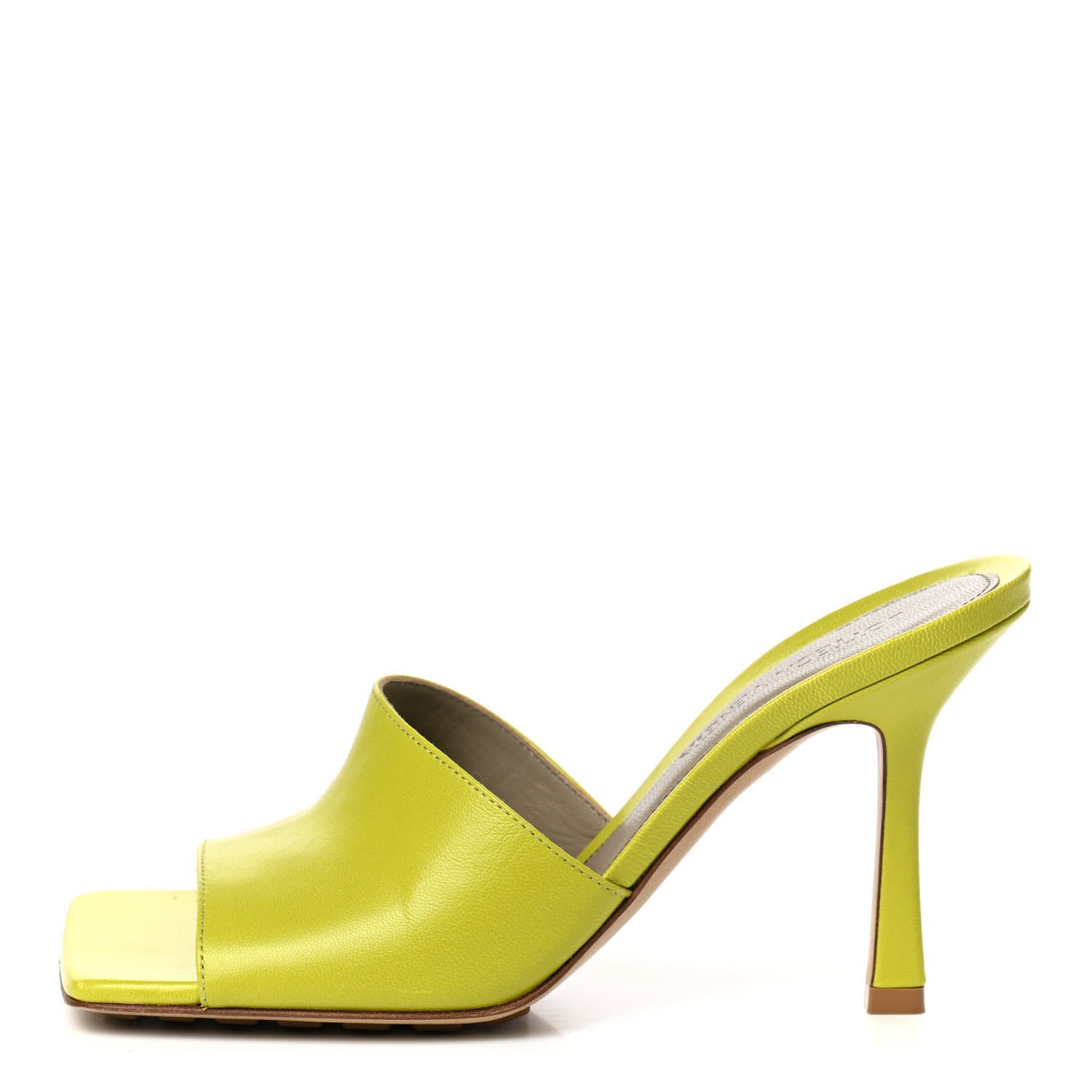 Bottega Veneta o1bcso1str0924 Stretch Sandals in Acid Kiwi Size US 6.5 / IT 36.5 - 5 Thumbnail