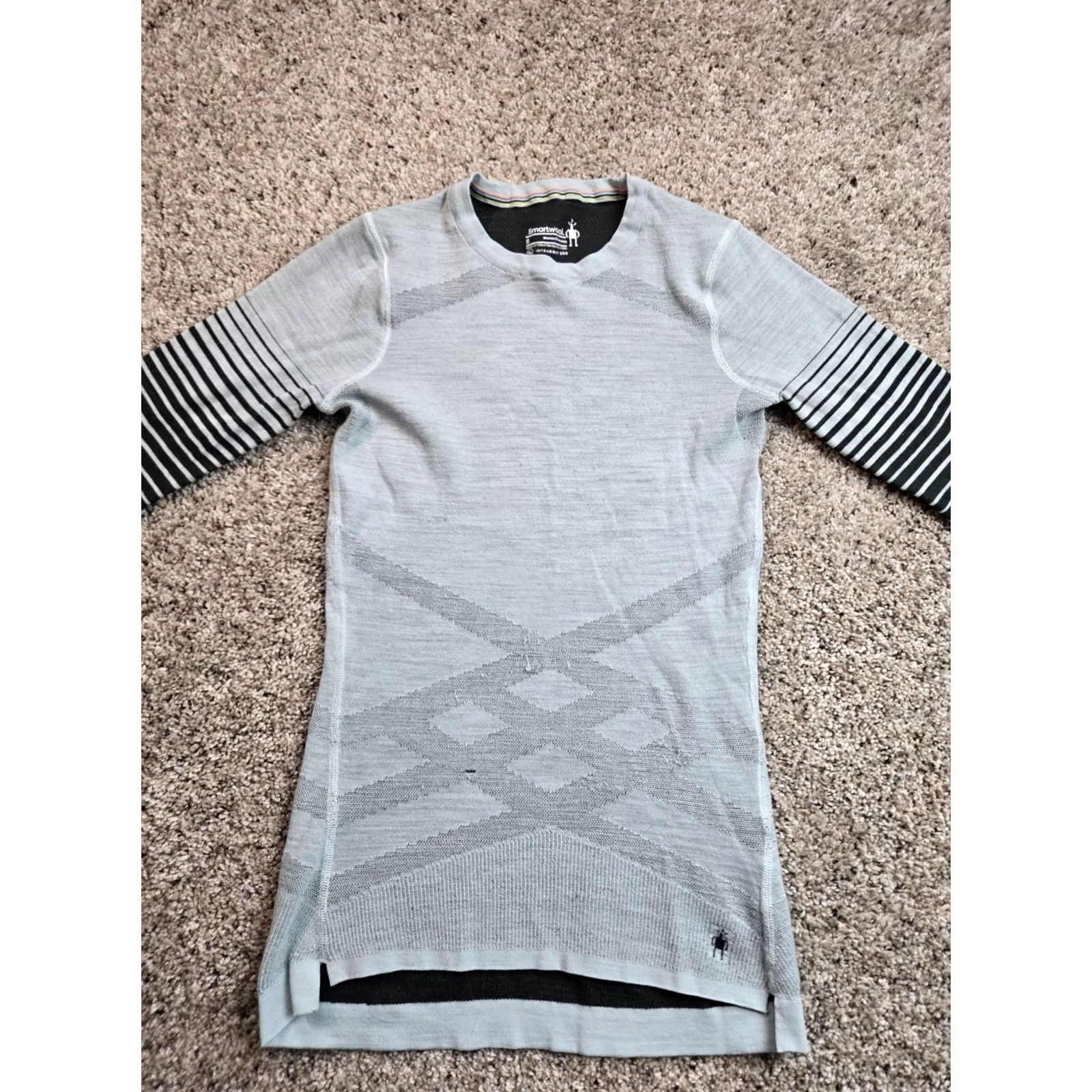Smartwool SmartWool Shirt Womens Small Blue Intraknit 200 Long Sleeve Pullover Wool Blend Shirt Womens Small Blue Intraknit 200 Long Sleeve Pullover Wool Blend Size S / US 4 / IT 40 - 4 Thumbnail