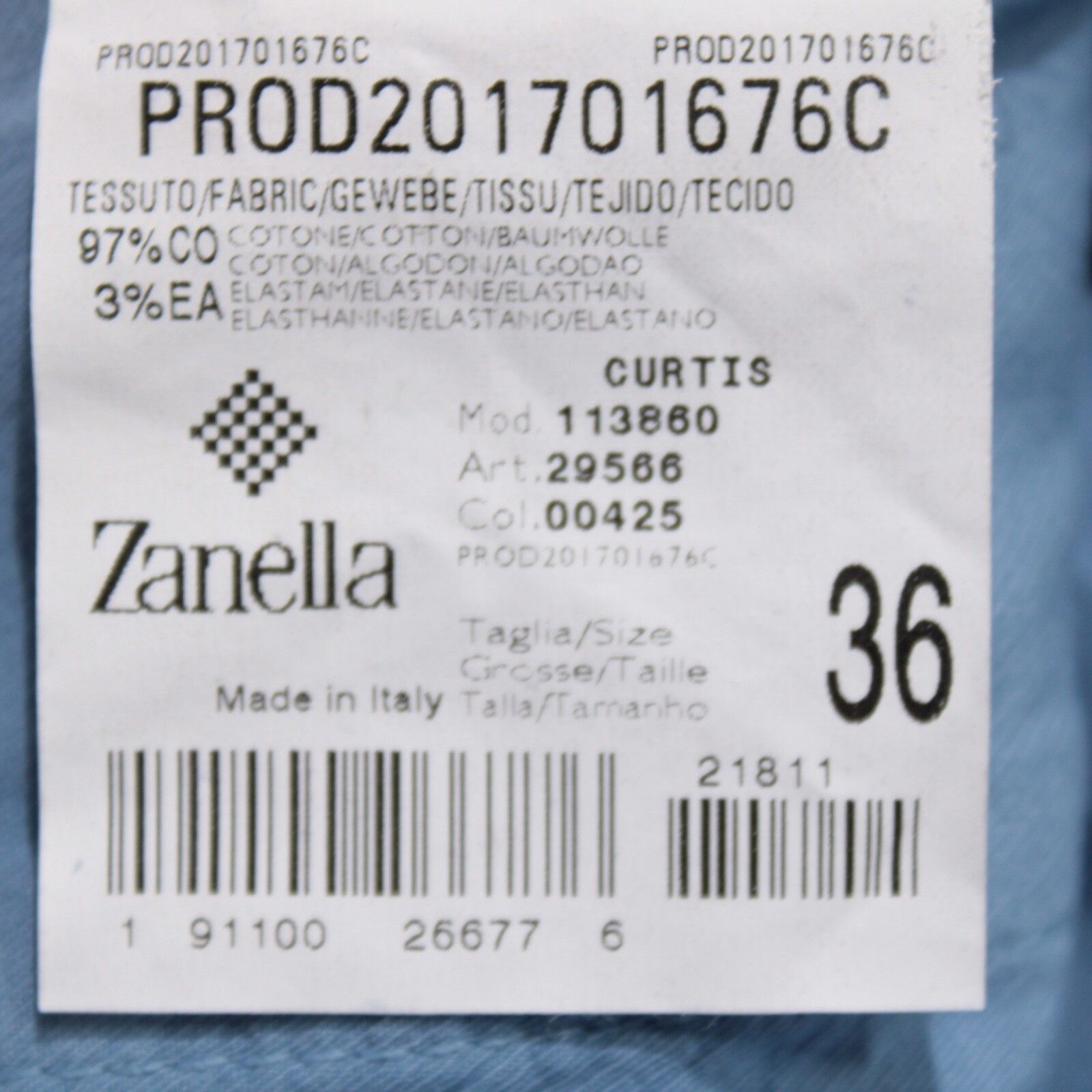 Zanella Zanella New with tags Chino Size 38 US In Blue Size US 38 / EU 54 - 5 Thumbnail