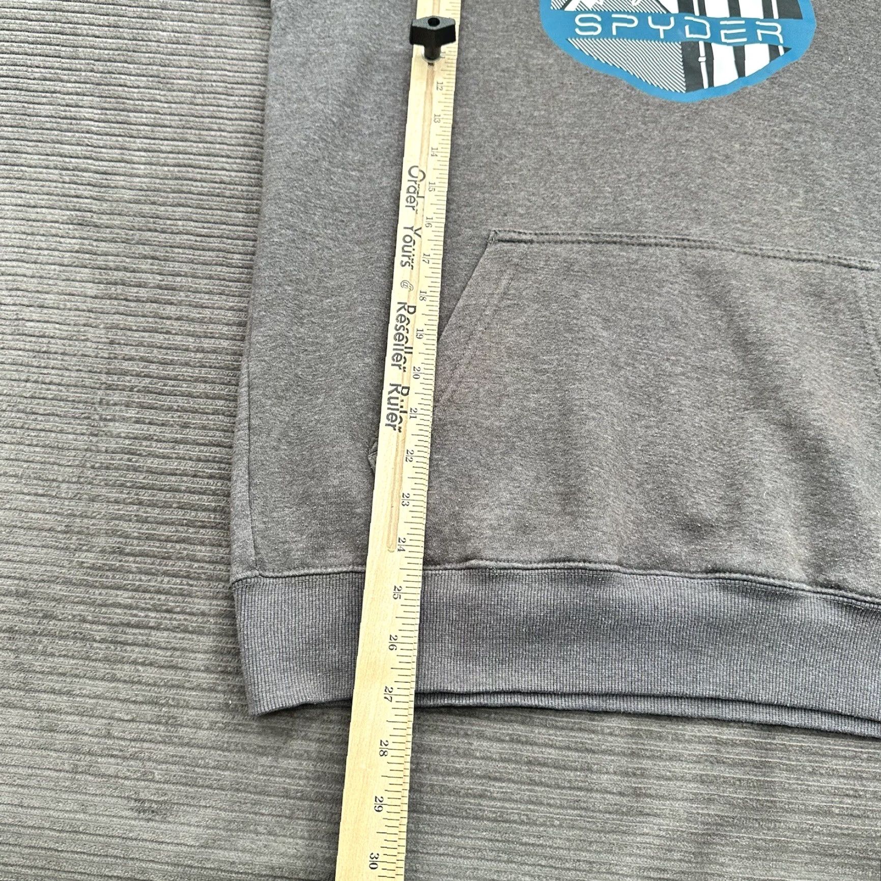 Spyder Spyder Hoodie Mens Medium Gray Cotton Fleece Pullover Hooded Logo Graphic Print Outdoor Sweatshirt Size US M / EU 48-50 / 2 - 5 Thumbnail