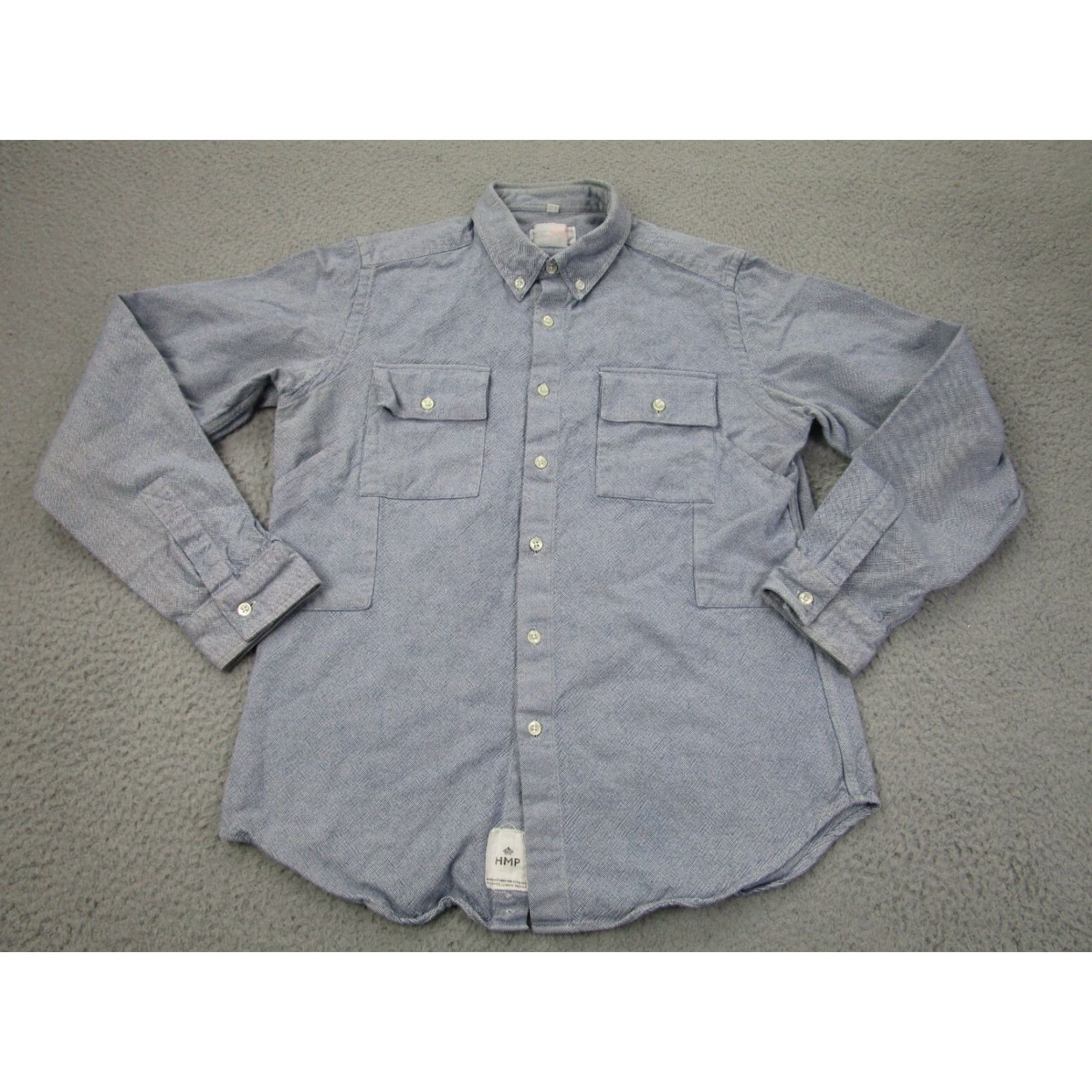 Garbstore Garb Store Shirt Mens M Blue Woven Button-down Chore Utility Workwear Oxford Size US M / EU 48-50 / 2 - 2 Thumbnail