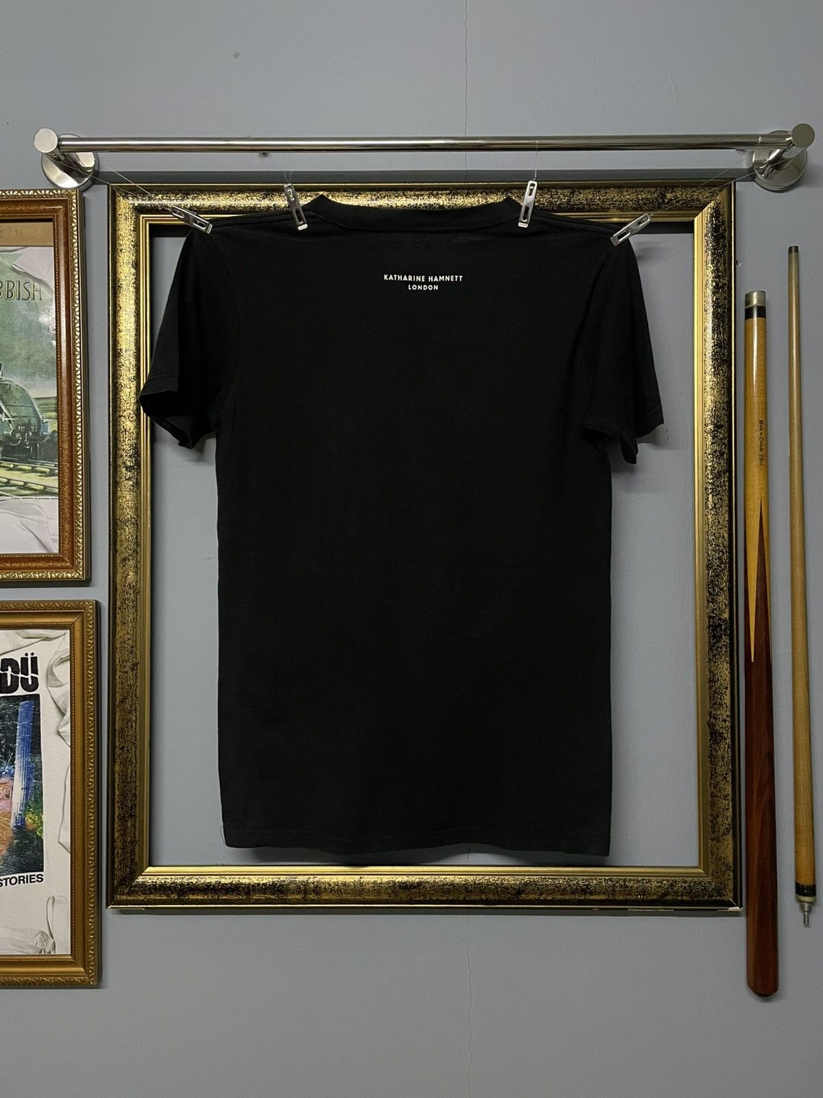 Katharine Hamnett London Vintage 1990s Designer Katherine Hamnett Marching Wanks Tee Size US XS / EU 42 / 0 - 4 Thumbnail