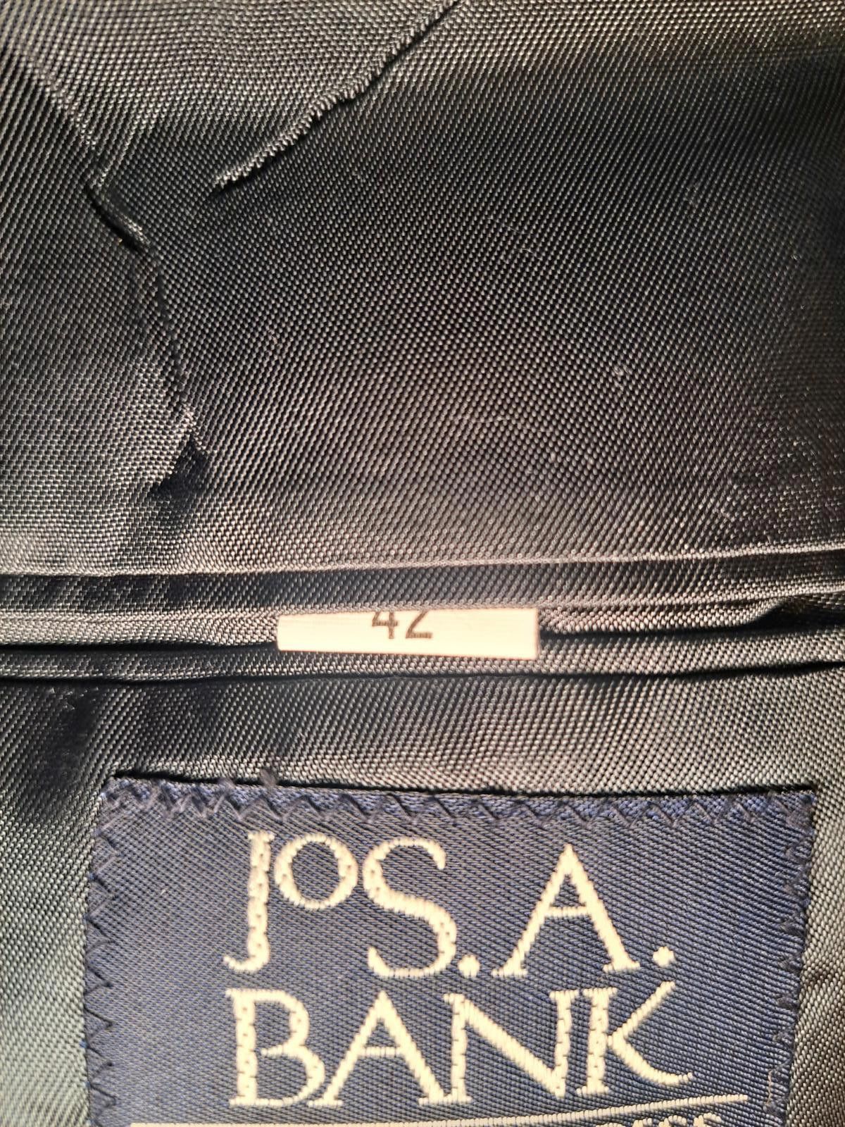Jos. A. Bank Jos A Bank 2 Piece Suit Mens 42R 30x29 Gray 100% Virgin Wool Size 42R - 5 Thumbnail