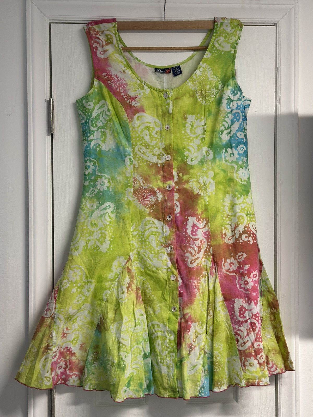 Other Vintage Tiedie Dress! Size L / US 10 / IT 46 - 1 Thumbnail