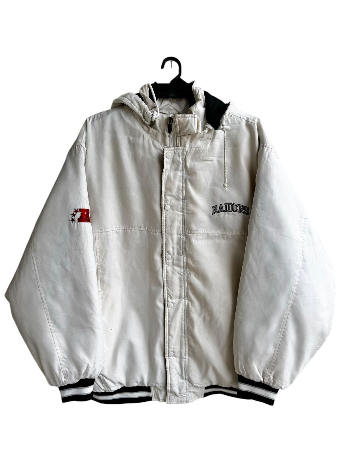 NFL Vintage Oakland Raider Bomber with Hoodie Jacket 2XL Size US XXL / EU 58 / 5 - 2 Thumbnail