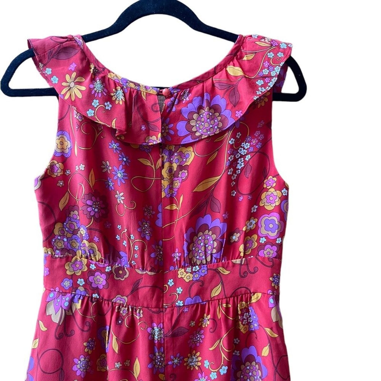 Tibi Tibi New York Floral Silk Ruffle Floral Mini Dress Sz:4 Size S / US 4 / IT 40 - 6 Thumbnail