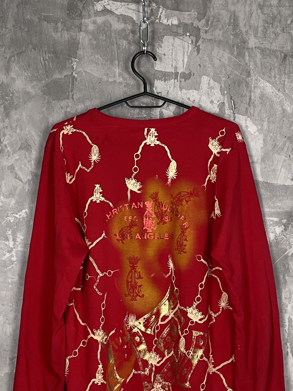 Ed Hardy × Vintage Vintage 00s Christian Audigier Printed Long sleeve T shirt Size XXL / US 16-18 / IT 52-54 - 10 Thumbnail