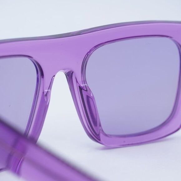 Tom Ford Tom Ford FT0711 81Y Fausto Sunglasses Violet Square Frame Size ONE SIZE - 7 Thumbnail