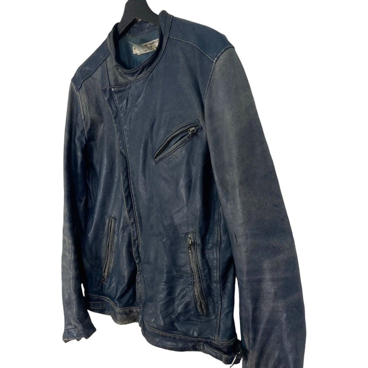Katharine Hamnett London Vintage Katherine Hamnett London Leather Jacket Double Colar Size US S / EU 44-46 / 1 - 3 Thumbnail