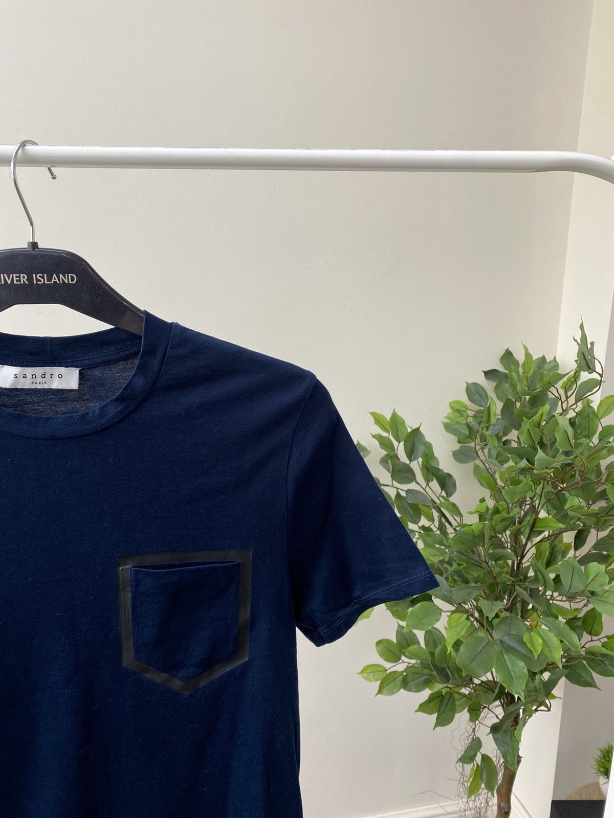 Designer × Sandro × Vintage Vintage Sandro CERTIFIED LINEN T-SHIRT Size US XS / EU 42 / 0 - 5 Thumbnail