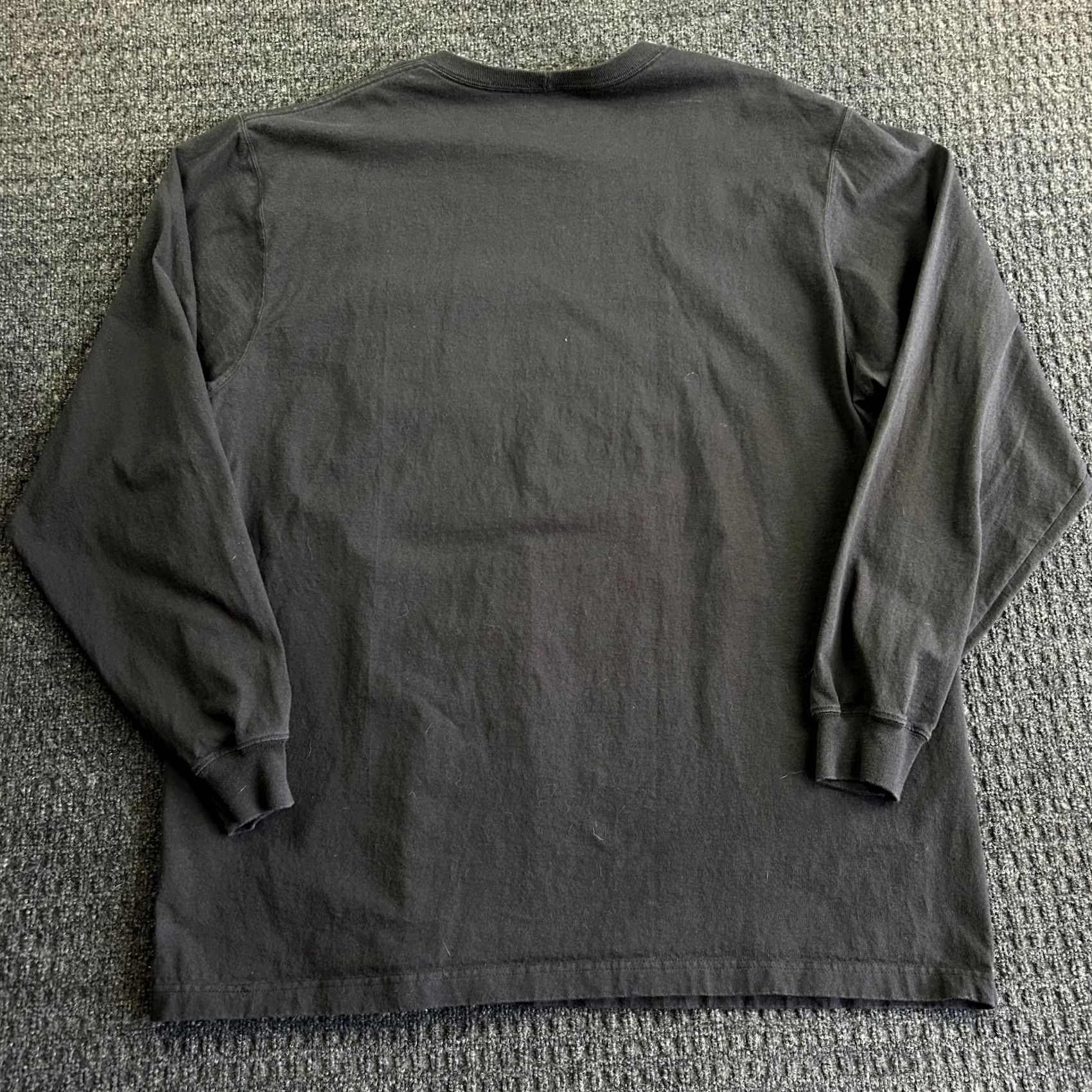 Carhartt Carhartt Pocket Tee Long Sleeve T Shirt 2XLT Black 100% Cotton Logo Workwear Mens Shirt Size US XXL / EU 58 / 5 - 5 Thumbnail