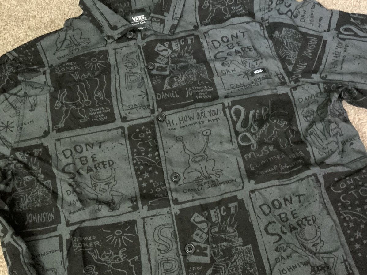 Vans Vans X Daniel Johnston Button Up Short Sleeve Black Sz Med Size US M / EU 48-50 / 2 - 6 Thumbnail