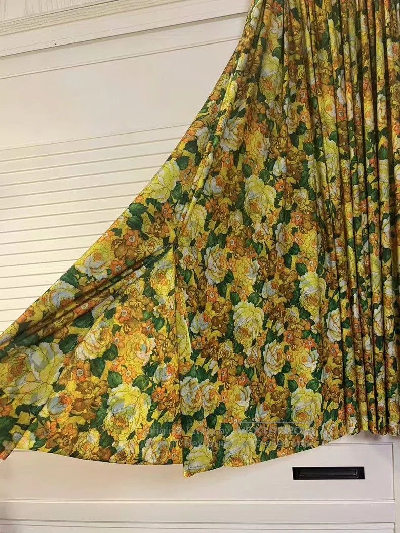 Vetements Vetements size S Yellow Floral Skirt Size 23" - 3 Thumbnail