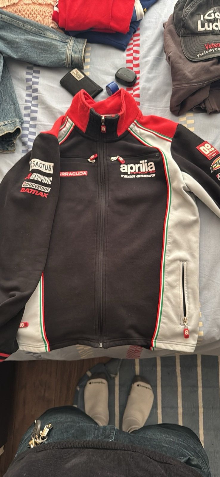 Other Aprilia Motorcycle racing jacket great condition Size US L / EU 52-54 / 3 - 1 Thumbnail