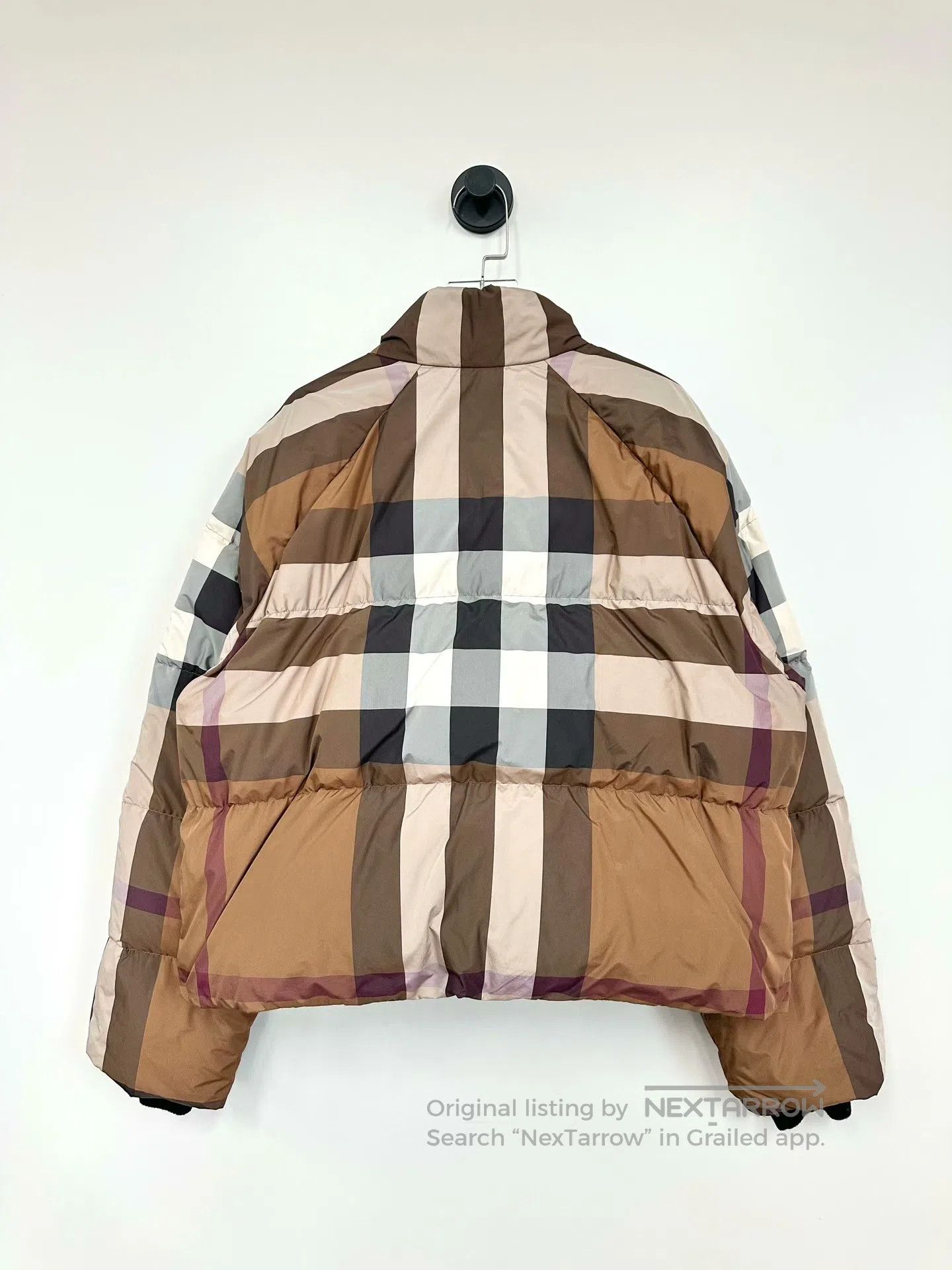 Burberry Burberry Brown Classic Plaid Zip-up Down Jacket| Size XL / US 12-14 / IT 48-50 - 2 Thumbnail