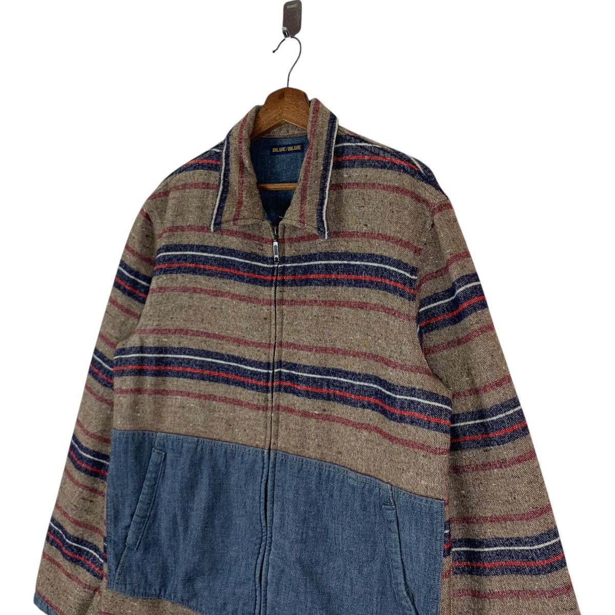 45rpm × Blue Blue Japan × Indigo VINTAGE BLUE BLUE JAPAN WOOL JACKET Size US L / EU 52-54 / 3 - 3 Thumbnail