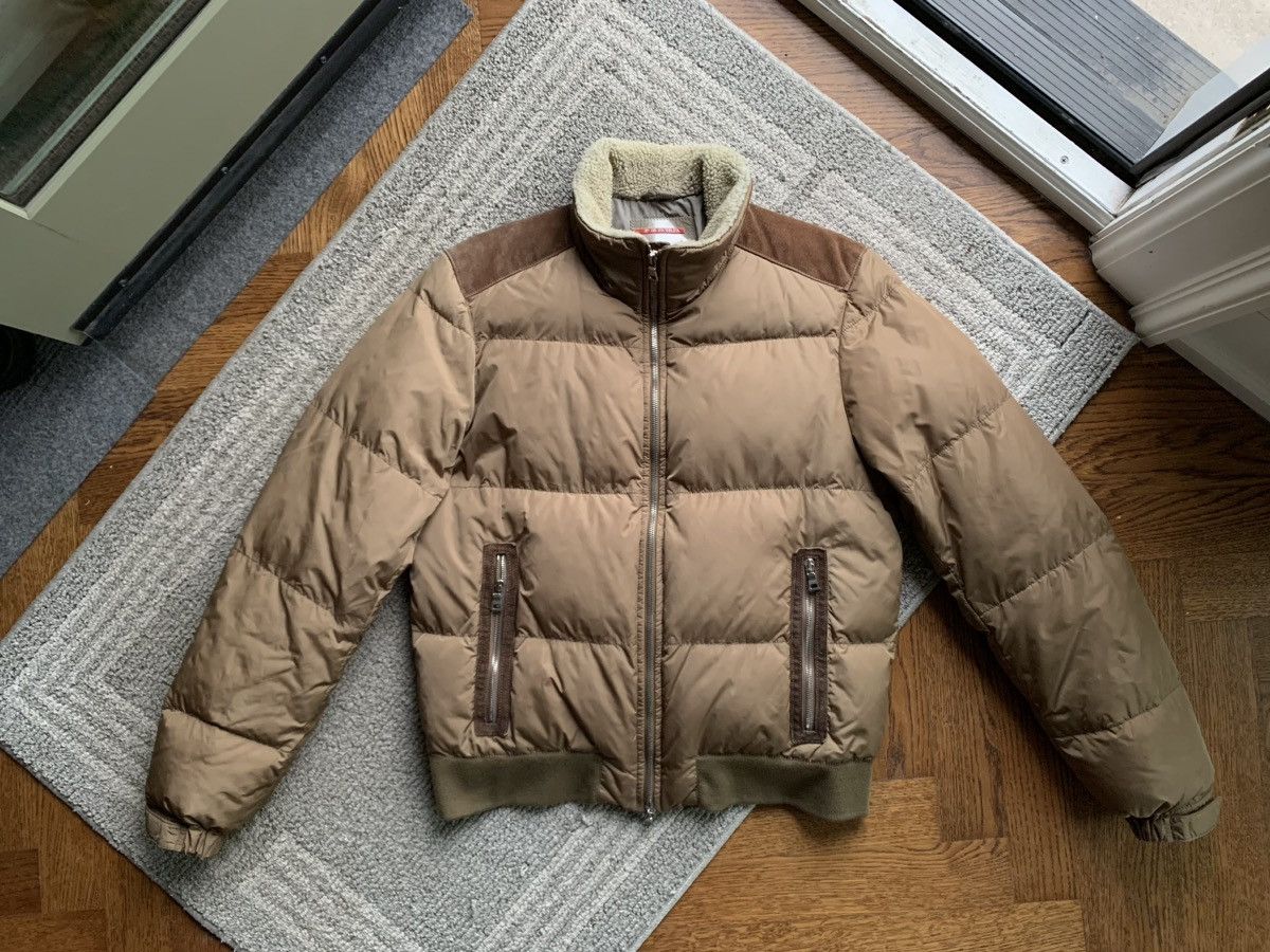 Prada Prada Jacket SGV760 Down Bomber Winter Coat Shearling Linea Size US M / EU 48-50 / 2 - 2 Thumbnail