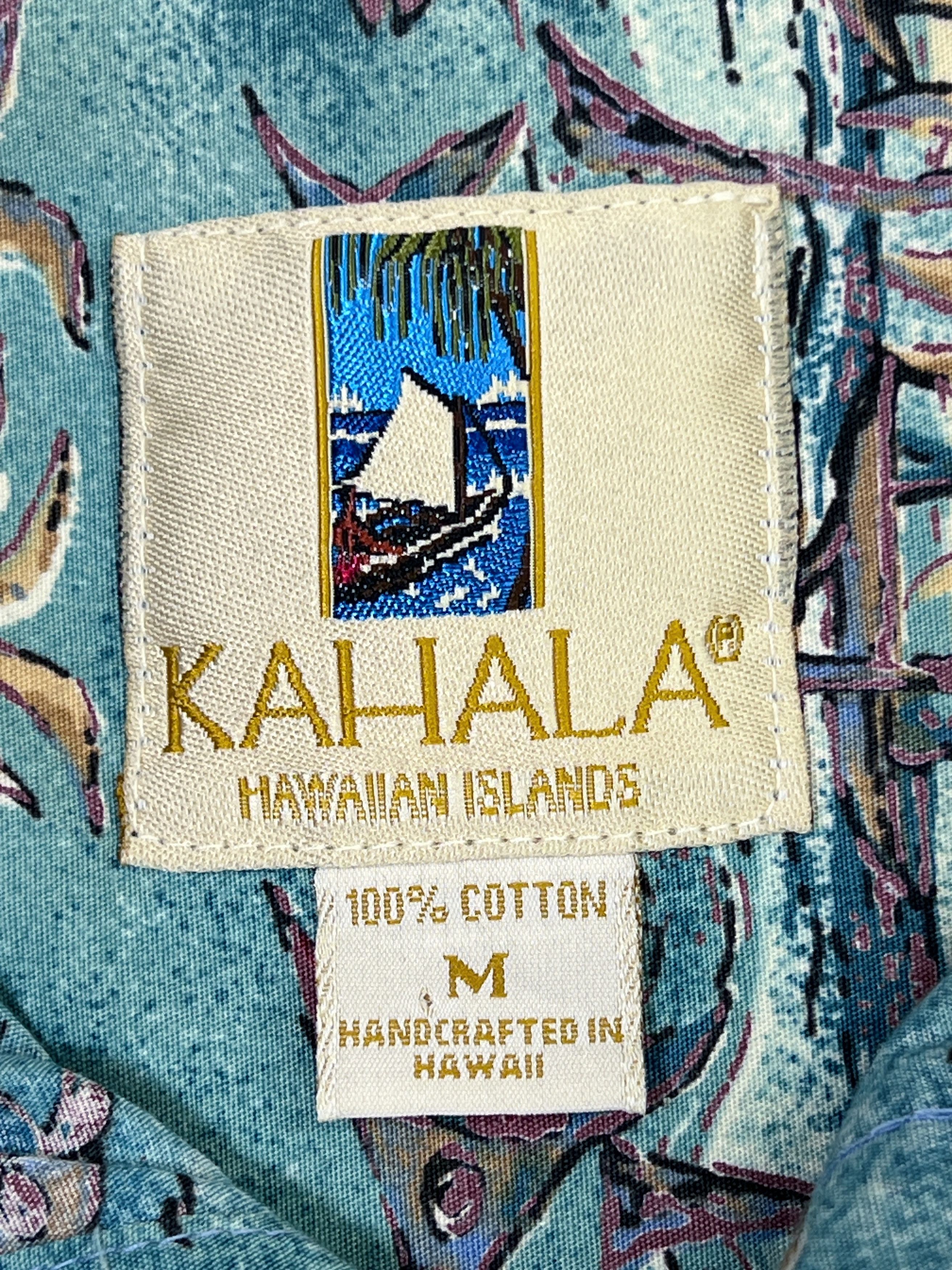 Other Vintage Kahala Hawaiian Shirt Fish & Palms Size US M / EU 48-50 / 2 - 6 Thumbnail