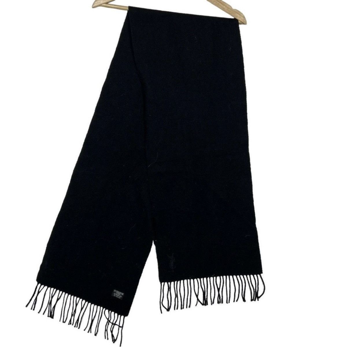Yves Saint Laurent Scarf yvessaintlaurent wool black colour Size ONE SIZE - 2 Thumbnail