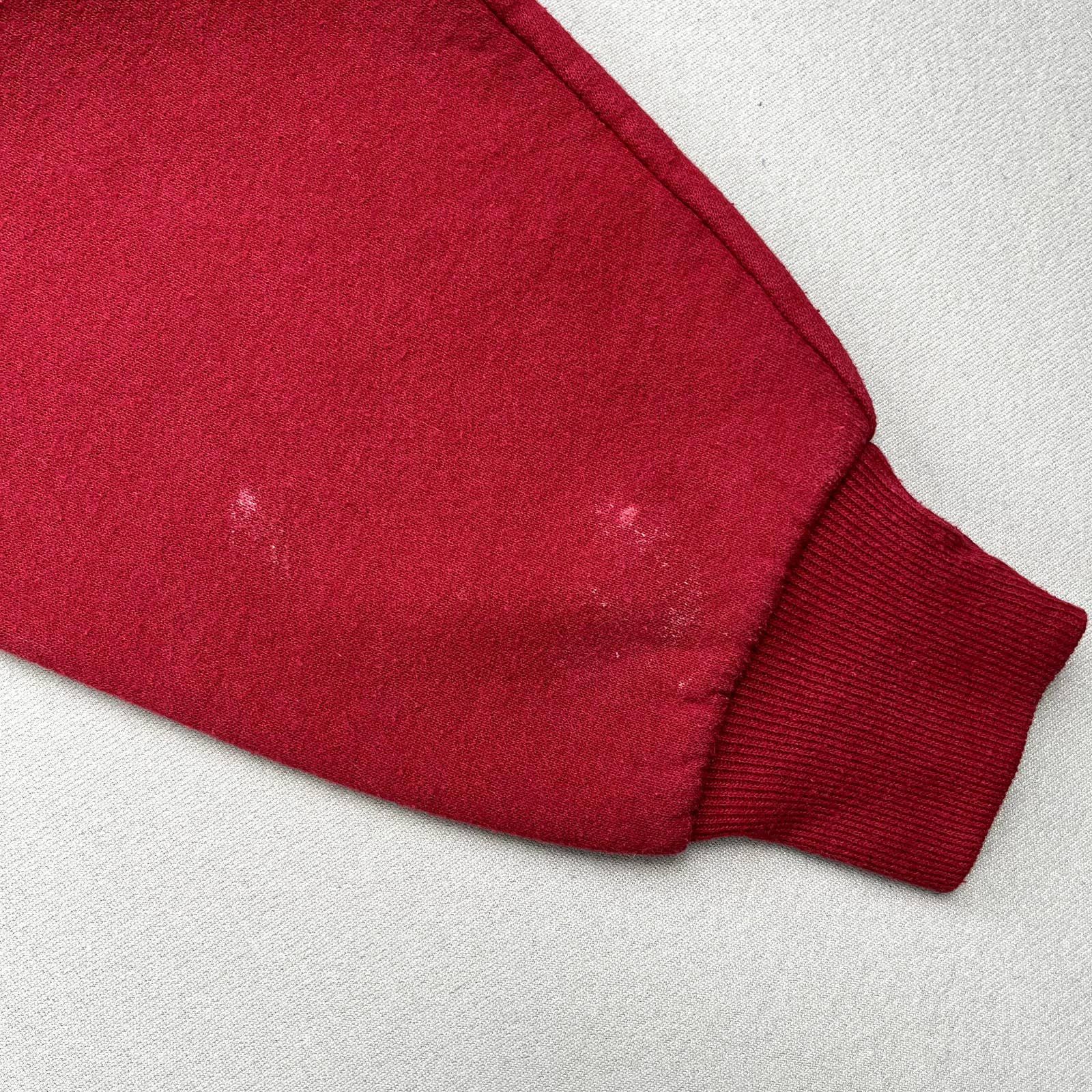 Jerzees × Vintage Vintage Red Sweatshirt Medium Jerzees Blank Basic Crewneck Size US M / EU 48-50 / 2 - 6 Thumbnail