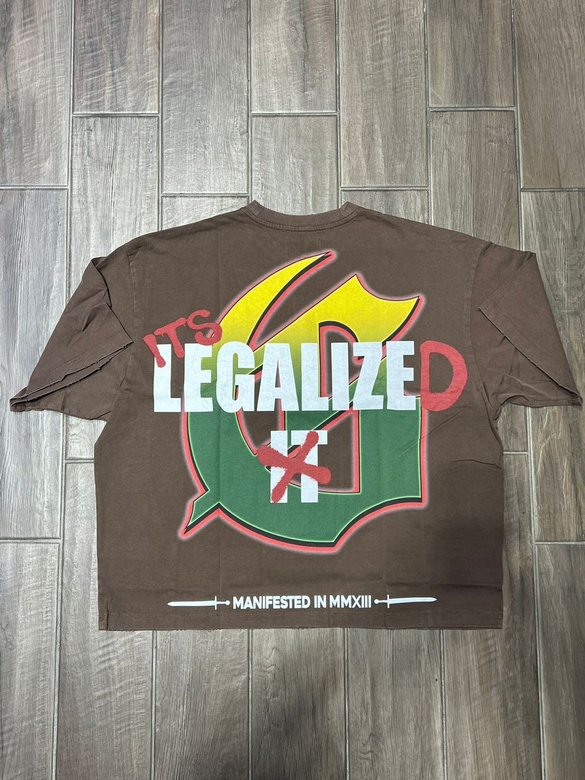 Godspeed GODSPEED INDOOR GRABBA TEE BROWN Size US XL / EU 56 / 4 - 2 Thumbnail