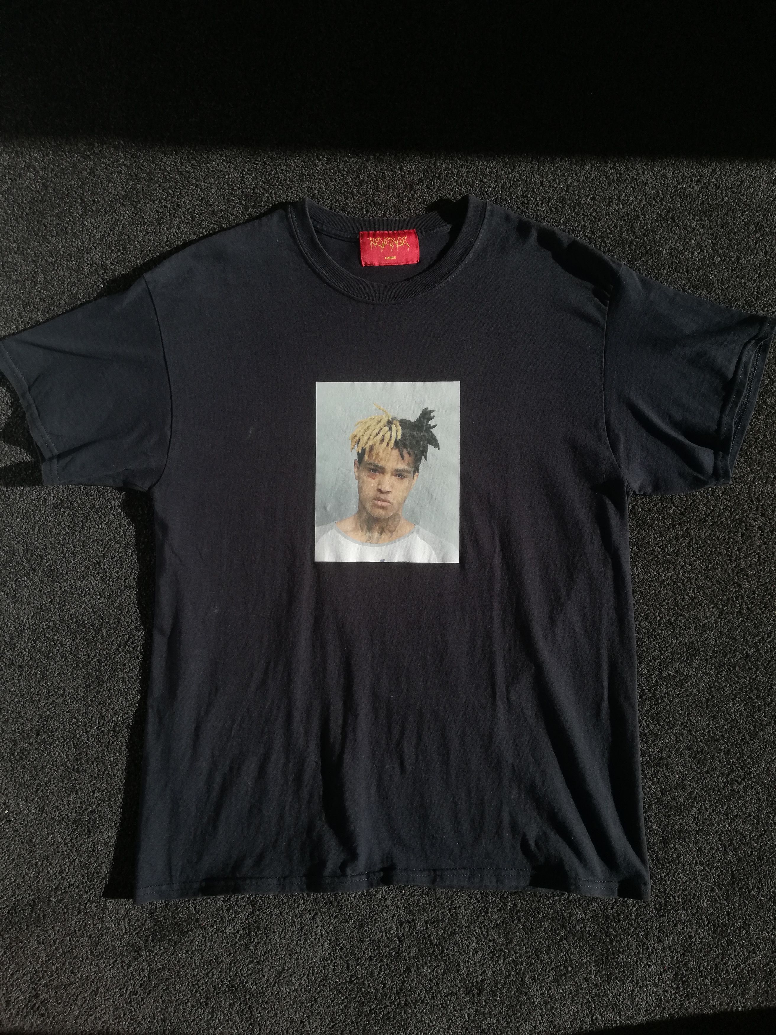 image of Revenge Og Mugshot Tee in Black, Men's (Size Large)