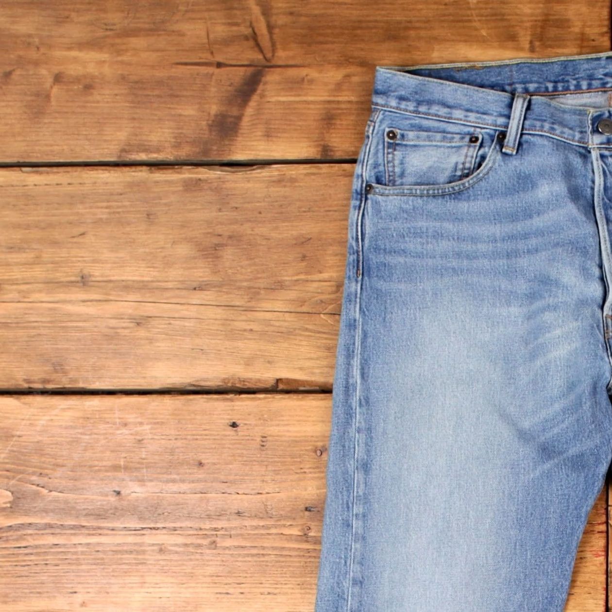 Denime VINTAGE Levis 501 Jeans 34x32 Blue Regular Straight Light Stonewash Red Tab Denim Jeans Size US 34 / EU 50 - 7 Thumbnail